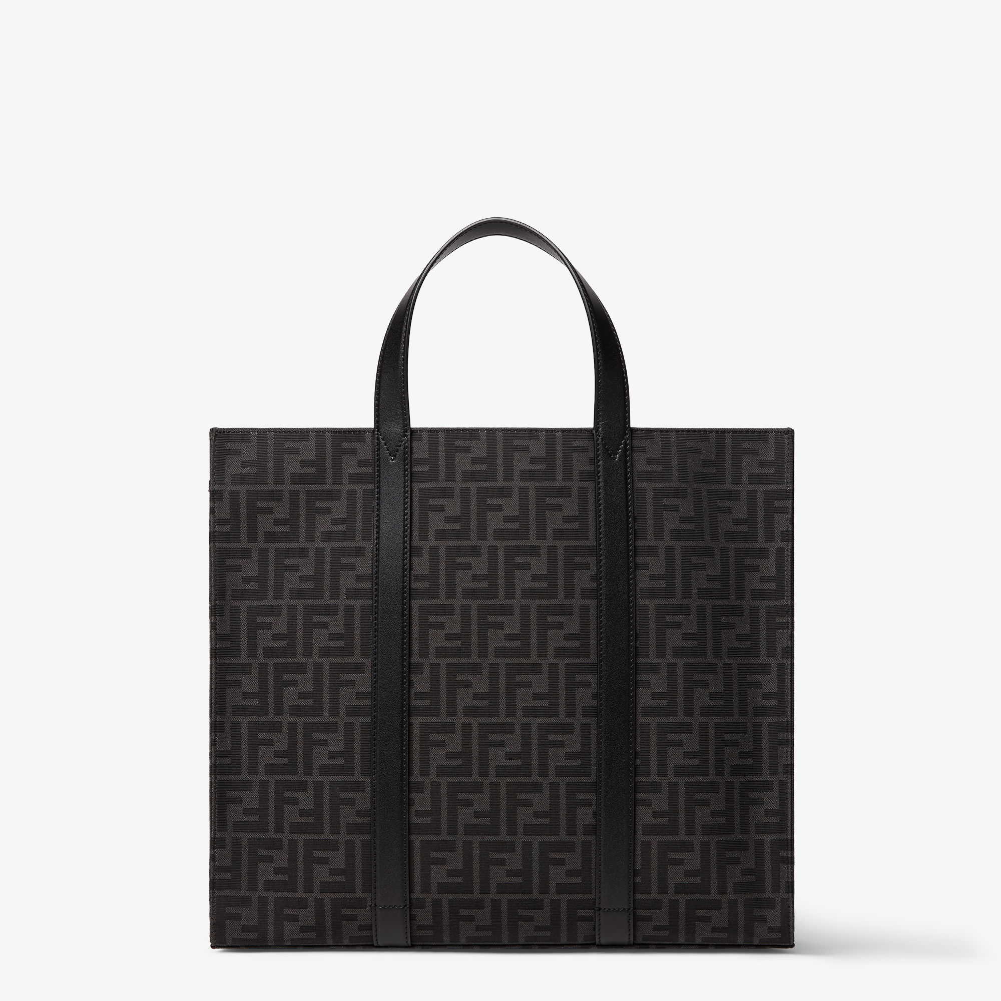 Fendi Jacquard Fabric Tote in Black for Men