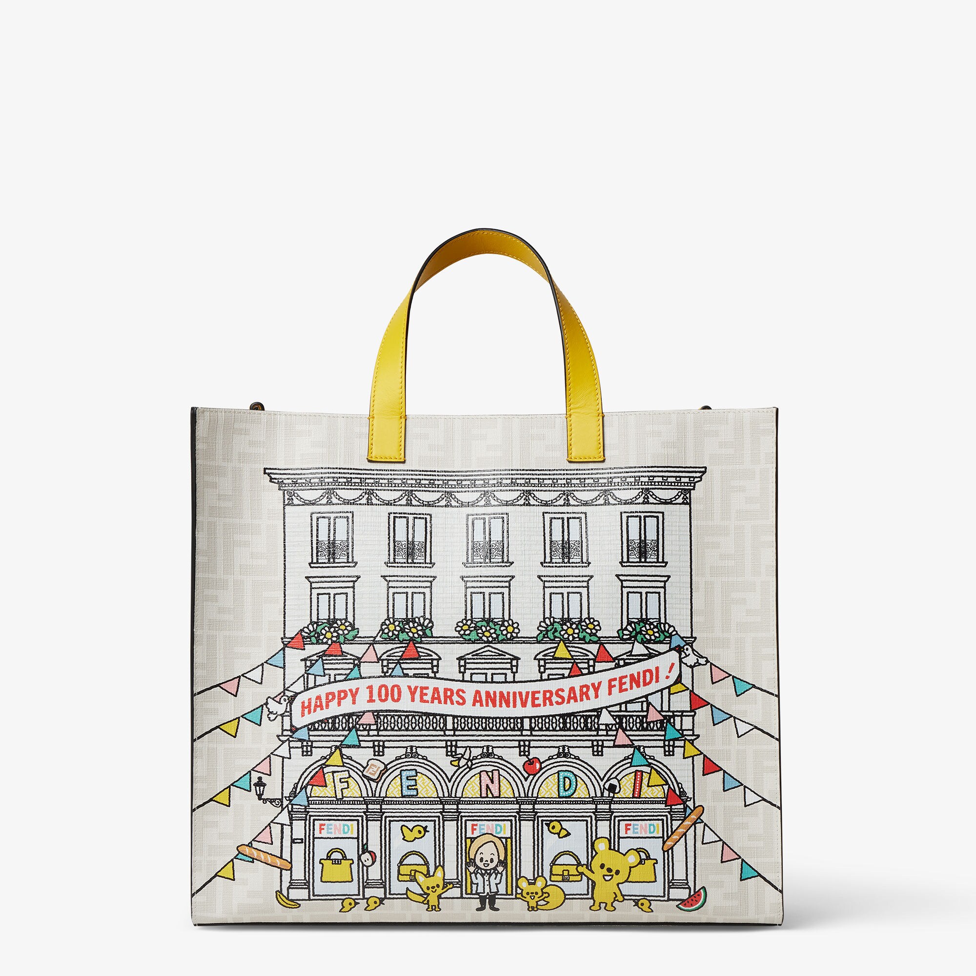 【関税込み】fendi 'FF' shopping bag Shopping Bag Medium Fabric Red | Fendi