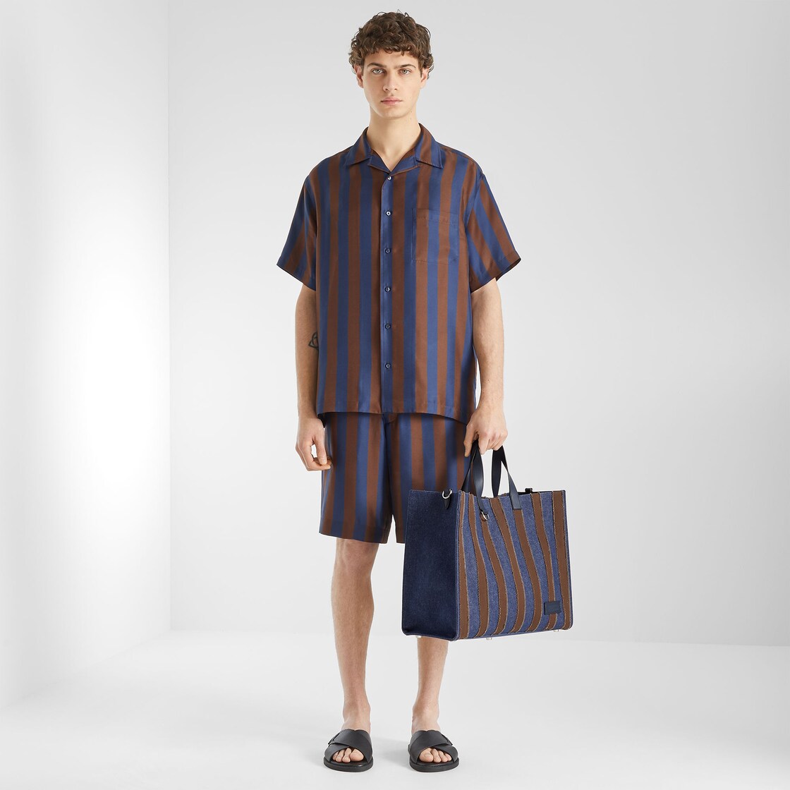 Shopper mit Pequin-Streifen