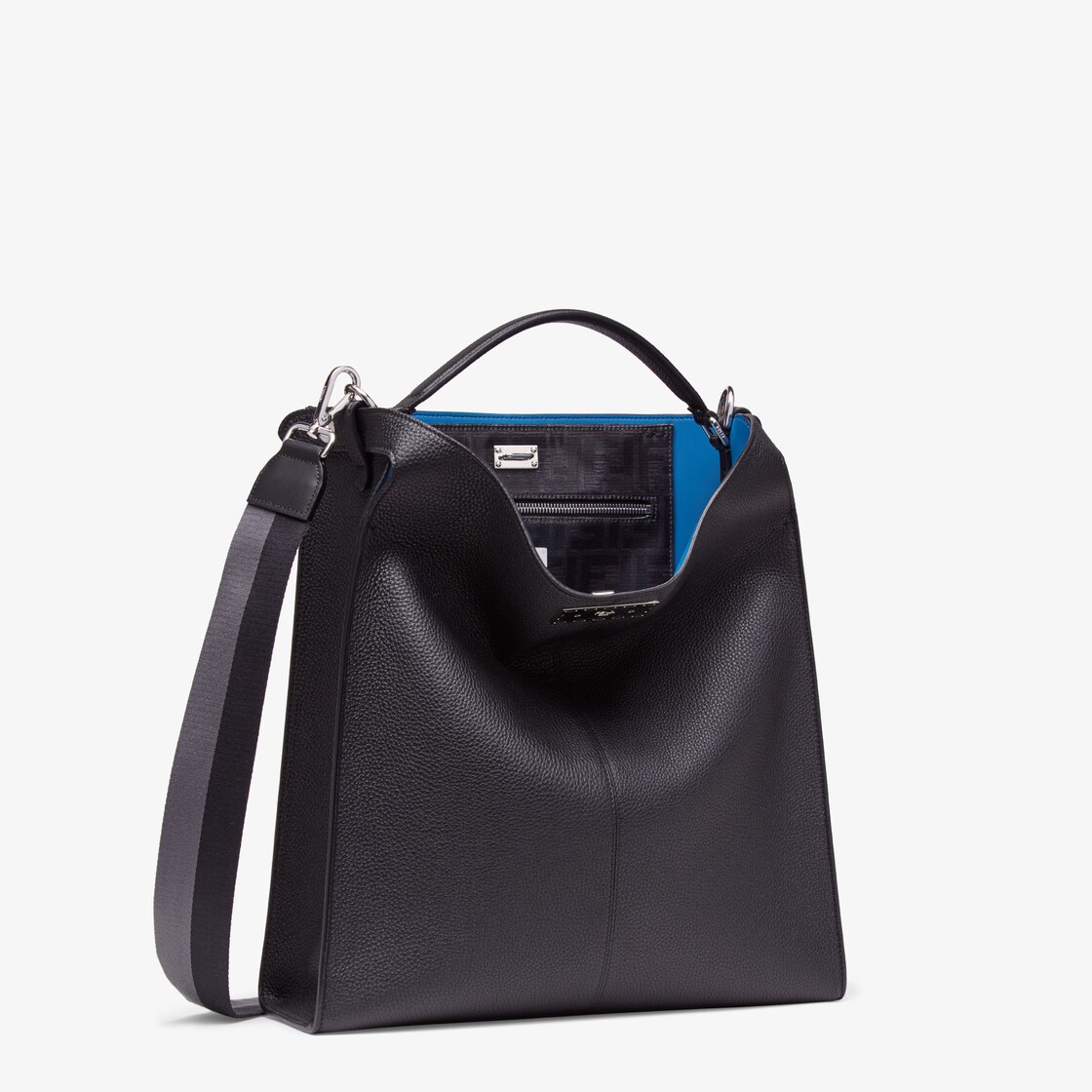 Peekaboo X Lite Fit Black calf leather bag Fendi