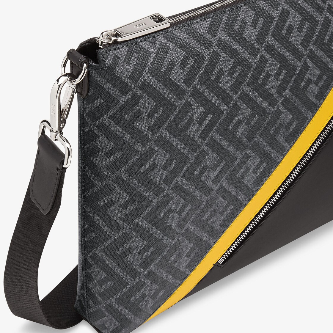 Messenger - Gray fabric bag | Fendi