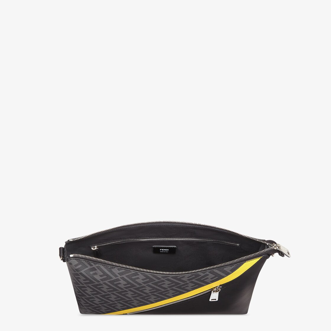 Fendi Diagonal Messenger Fabric Grey - Image 4/5