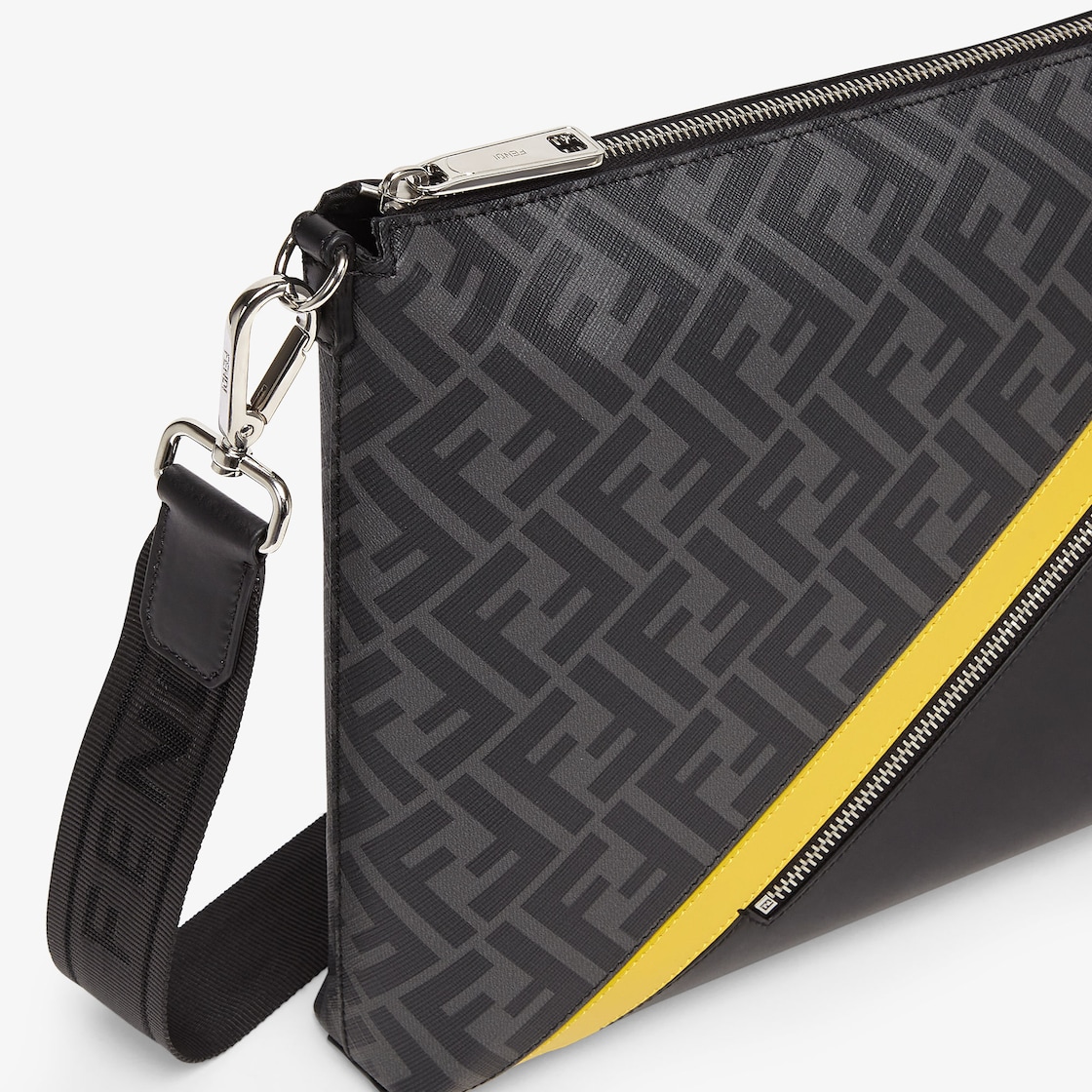 Fendi Diagonal Messenger Fabric Gray Fendi