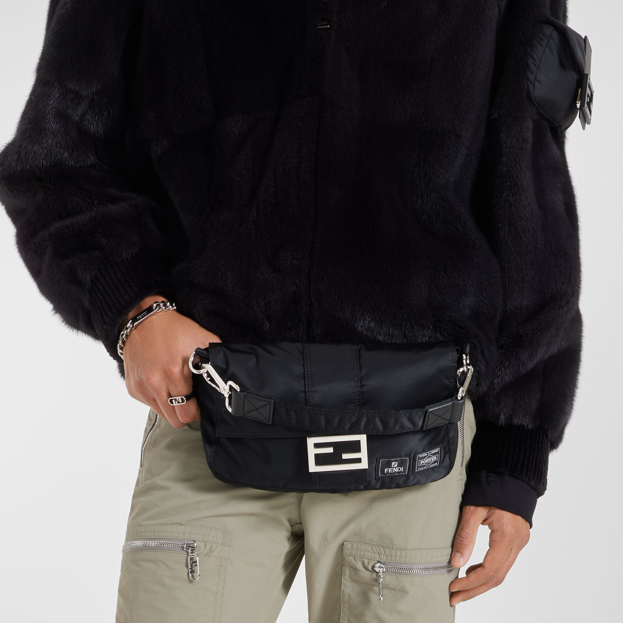 Fendi black belt bag online