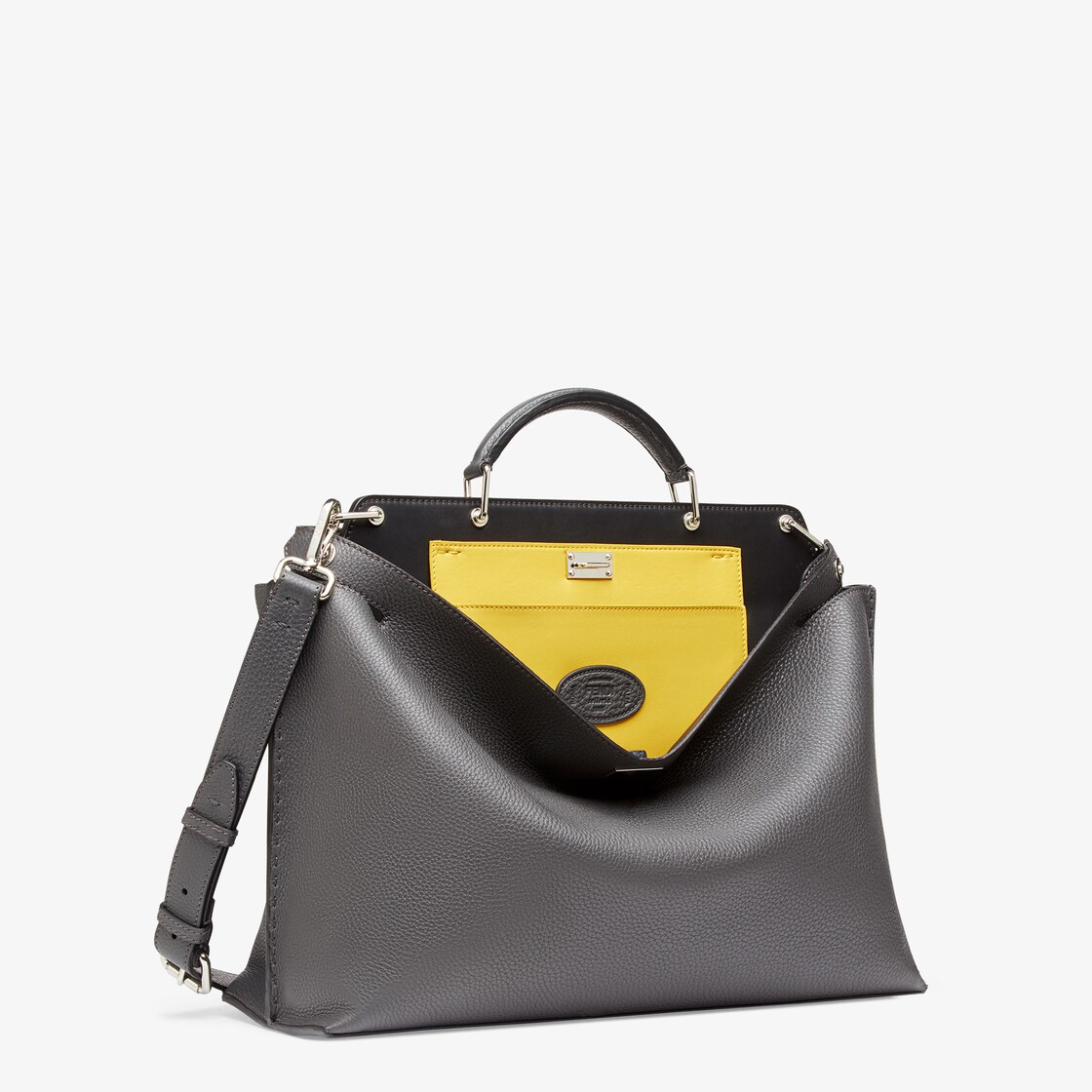 Peekaboo Iconic Essential Leather Grey - Image 2/5