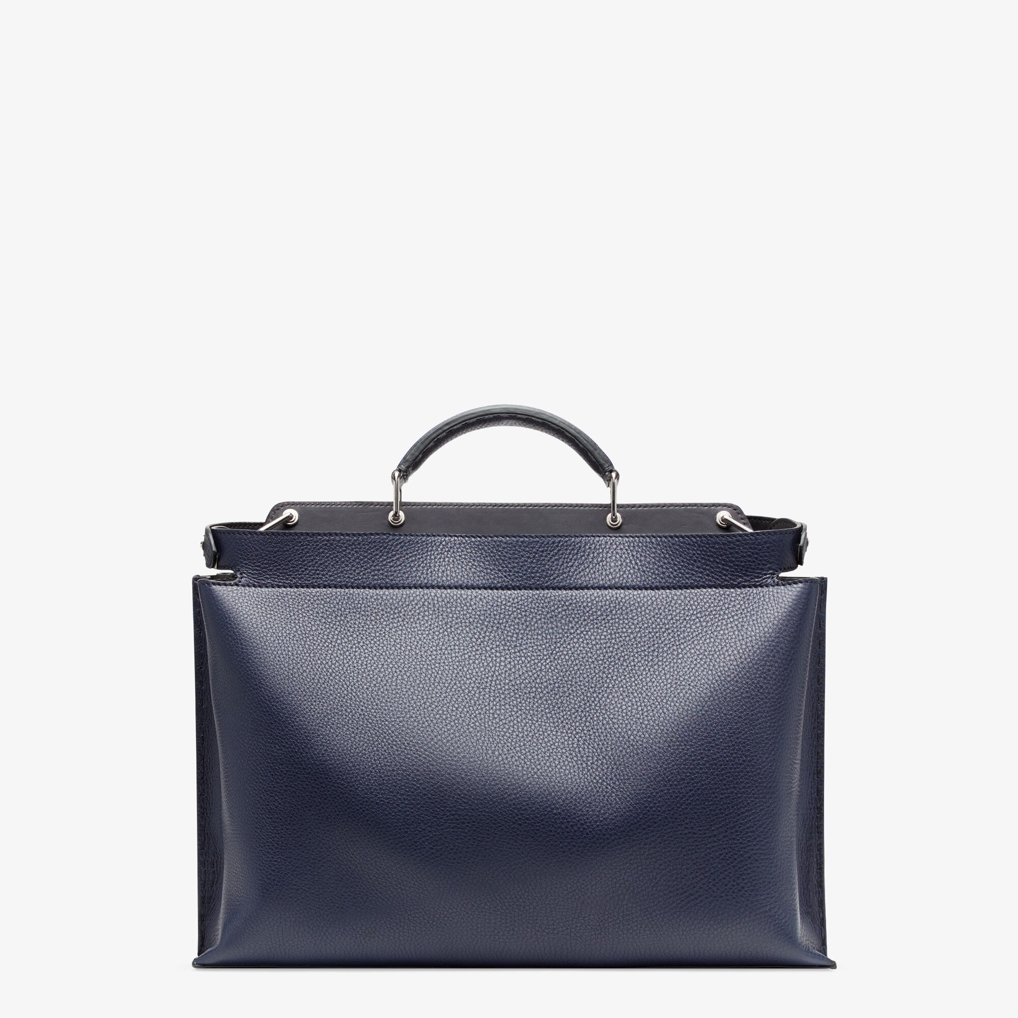Peekaboo Iconic Essential Blue leather bag Fendi