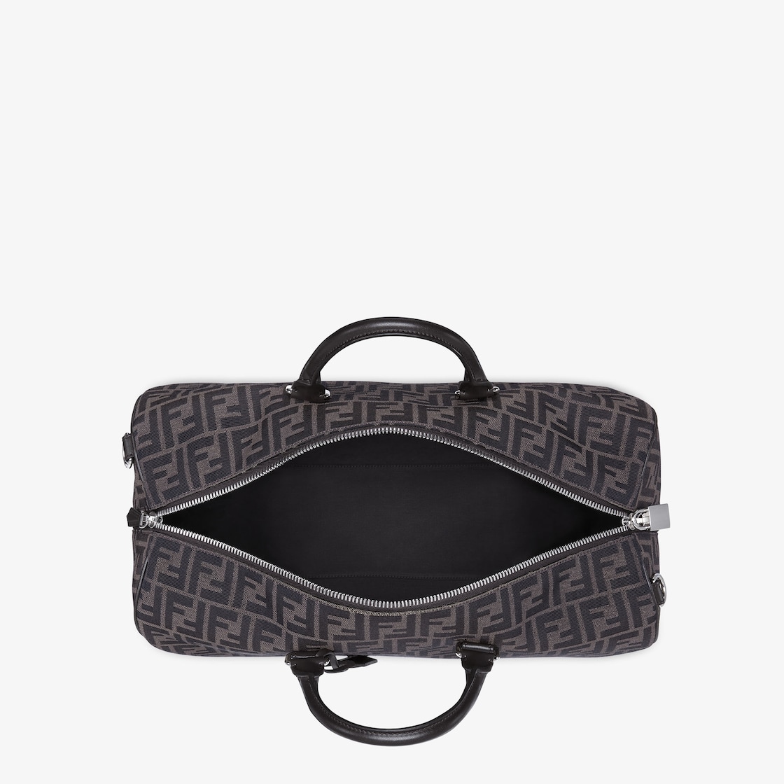 Fendi Kid's FF Allover Duffle Bag With Text Logo