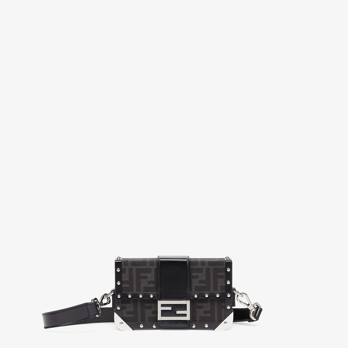 Baguette Trunk Mini - FF jacquard fabric bag | Fendi