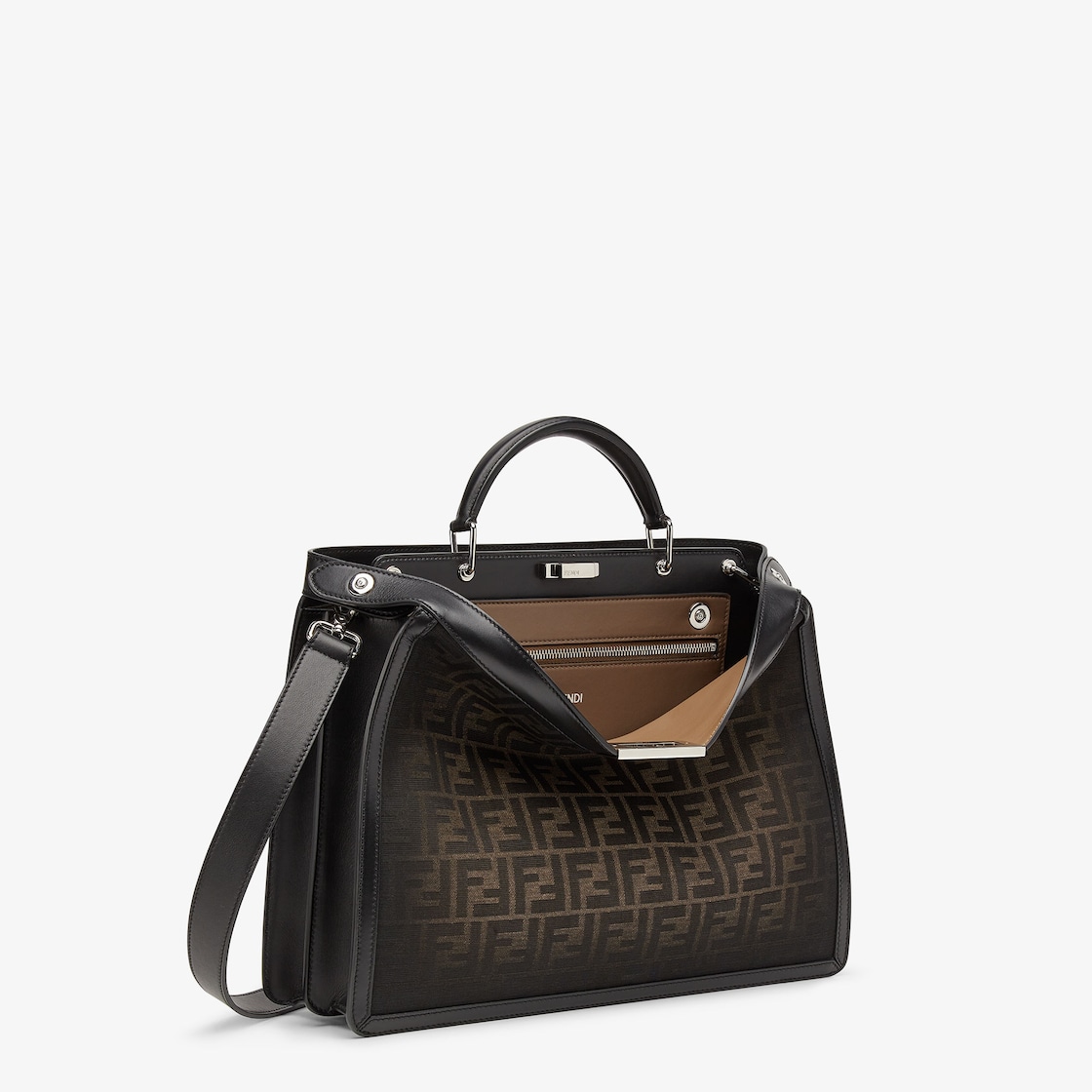 Peekaboo ISeeU Medium Fabric Brown | Fendi Peekaboo ISeeU Medium Fabric Brown | Fendi
