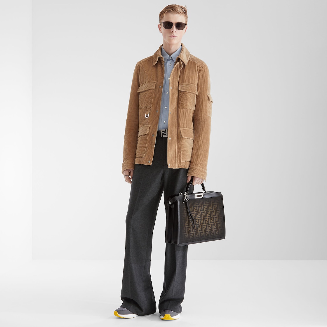 ピーカブー ISeeU ミディアム ファブリック ブラウン | Fendi ピーカブー ISeeU ミディアム ファブリック ブラウン | Fendi