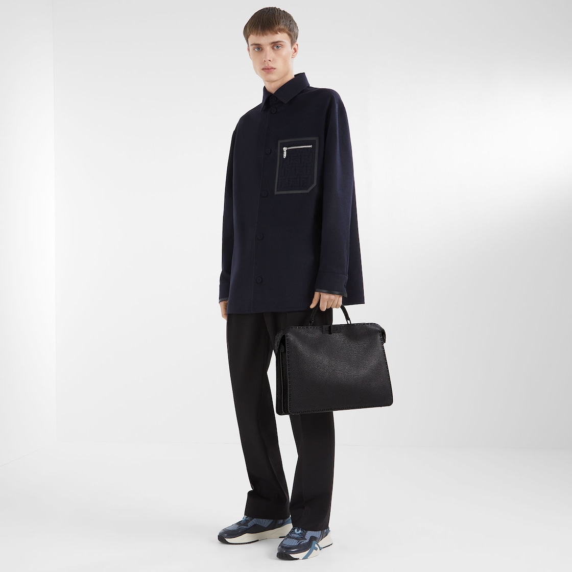 ピーカブー ISeeU ミディアム カーフレザー ブラック | Fendi ピーカブー ISeeU ミディアム カーフレザー ブラック | Fendi