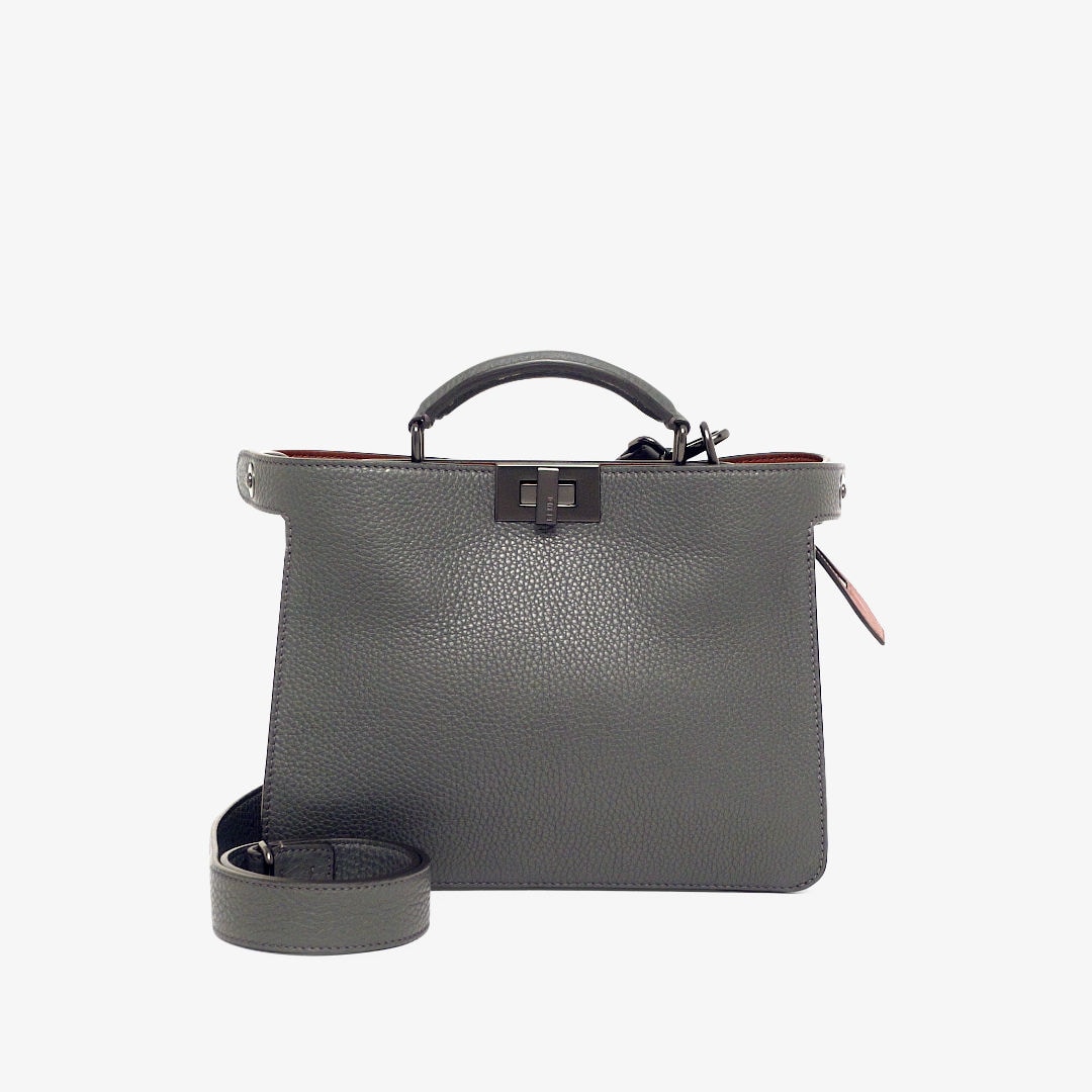 Fendi peekaboo mini burgundy hotsell