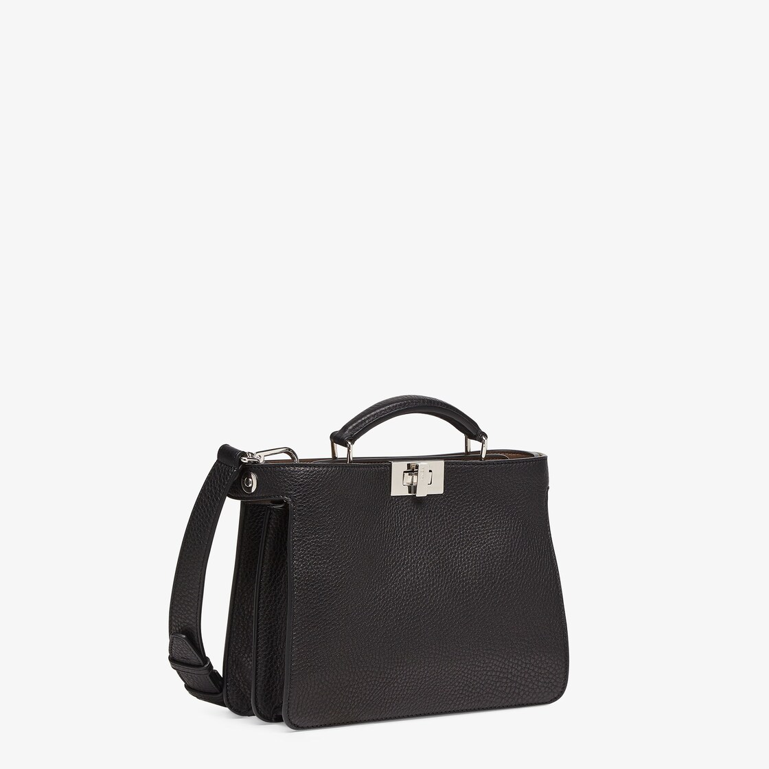 Peekaboo ISeeU Mini - Black leather bag | Fendi