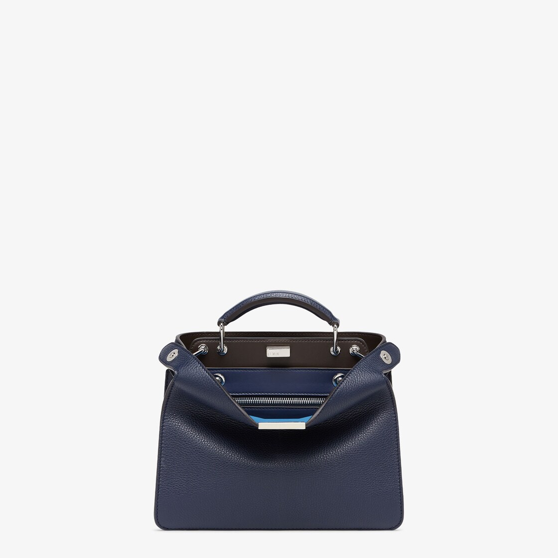 Peekaboo ISeeU Mini Dark blue leather bag Fendi