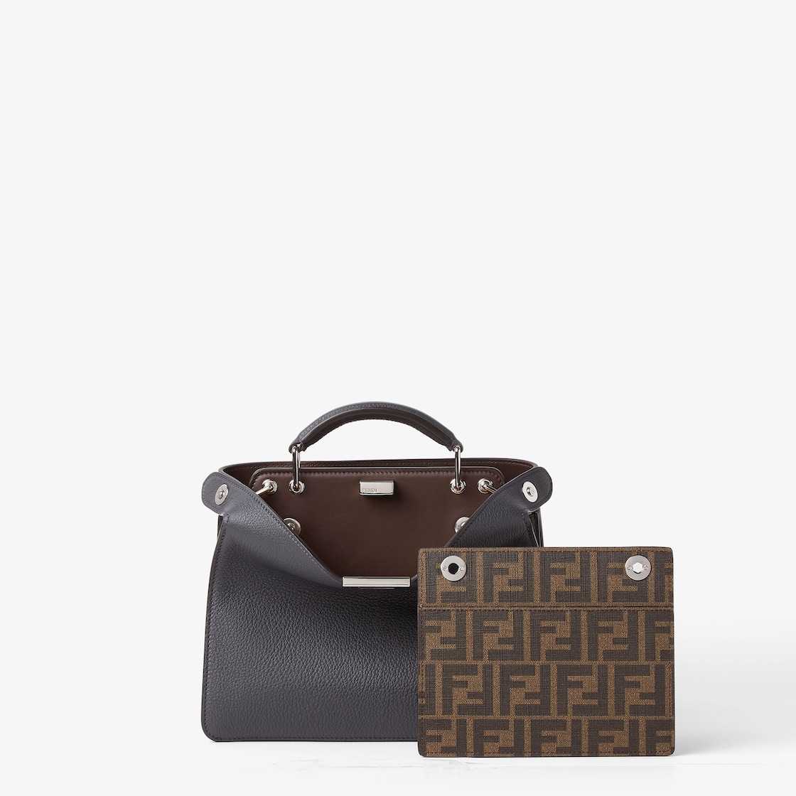Peekaboo ISeeU Small Leather Grey - Image 3/6