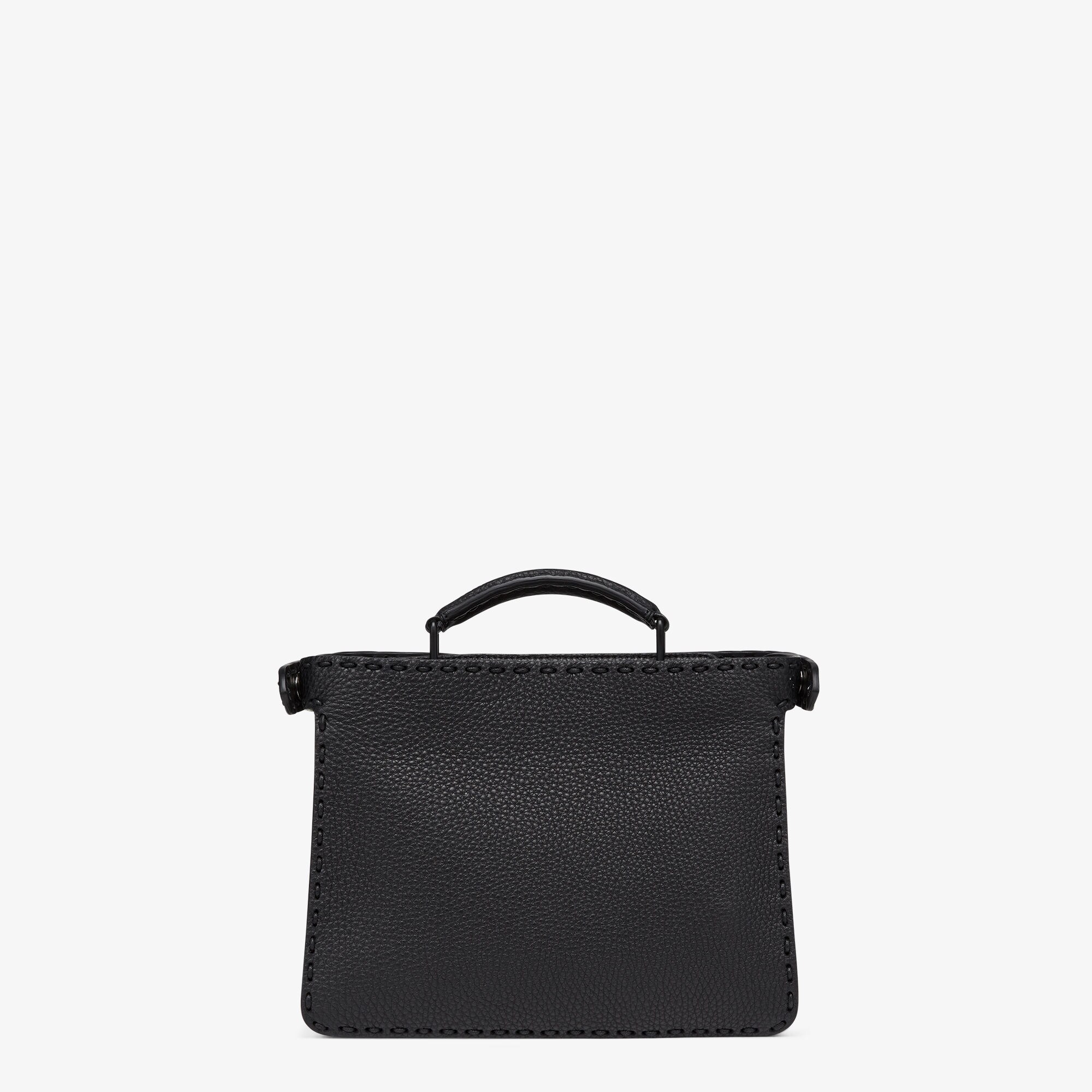 【FENDI】Peekaboo ISeeU Small FF織り レザーバッグ Peekaboo Iseeu Mini Leather Black | Fendi
