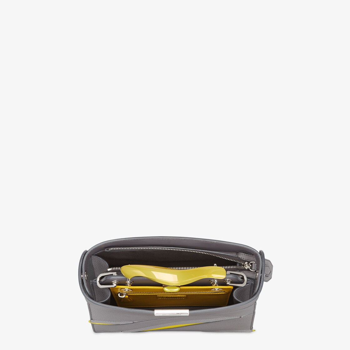 MAD x Fendi Peekaboo ISeeU Small Cuoio Romano leather Grey - Image 6/8