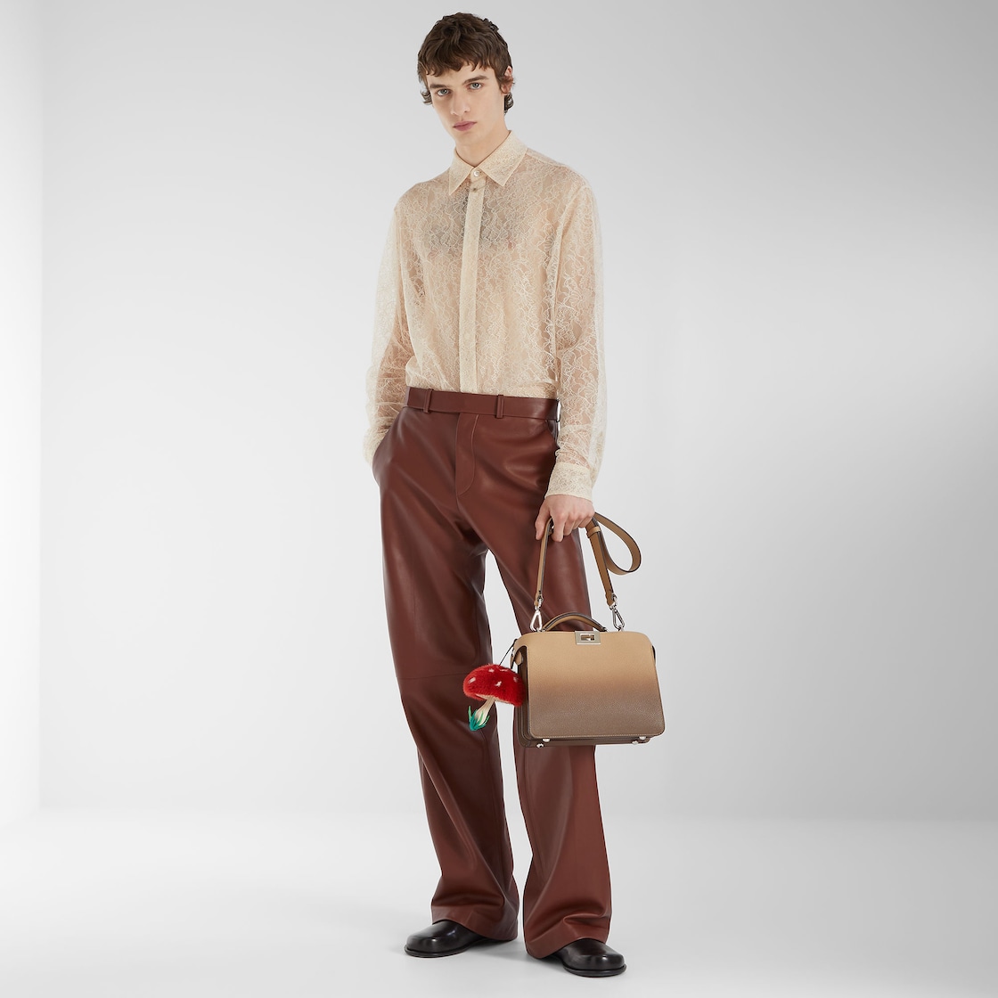 Peekaboo ISeeU Small Cuoio Romano leather Beige - Image 8/8