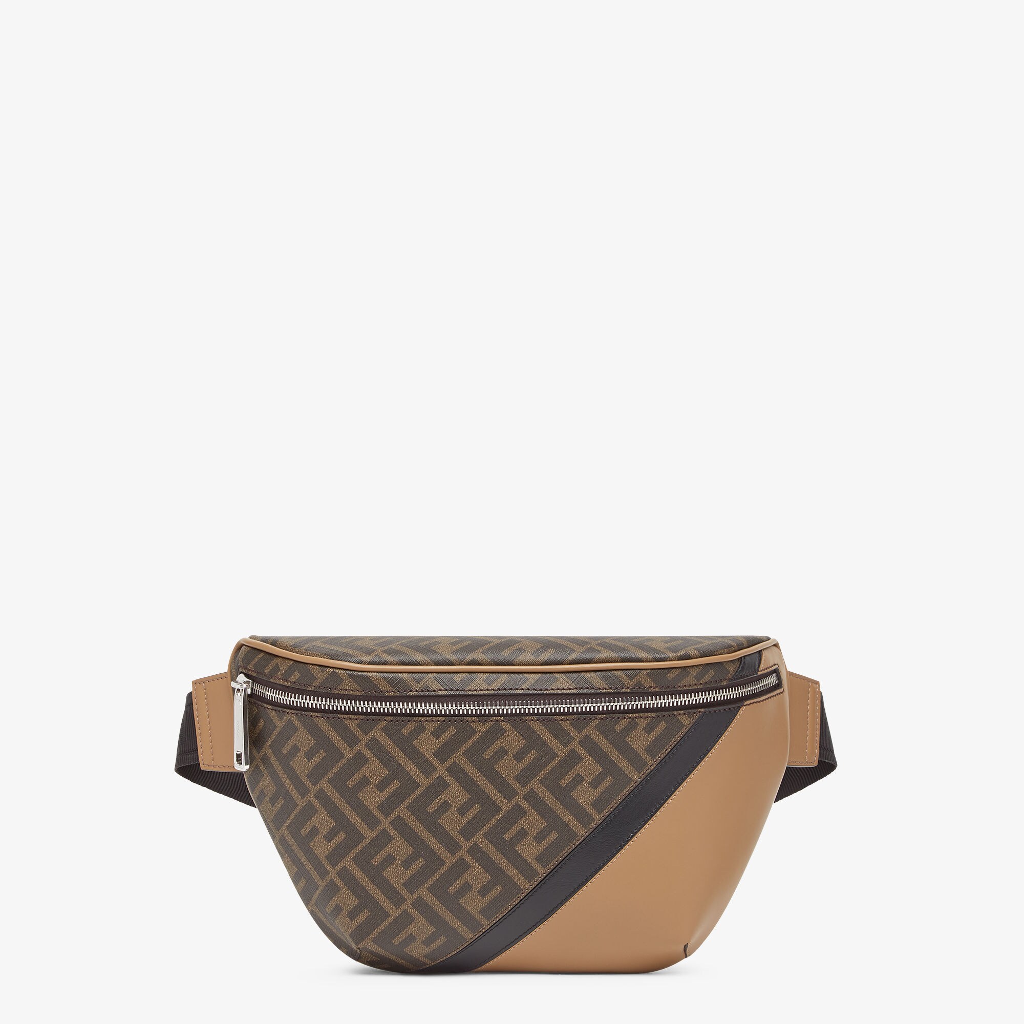 Fendi Diagonal Belt Bag Leather Multicolor Fendi