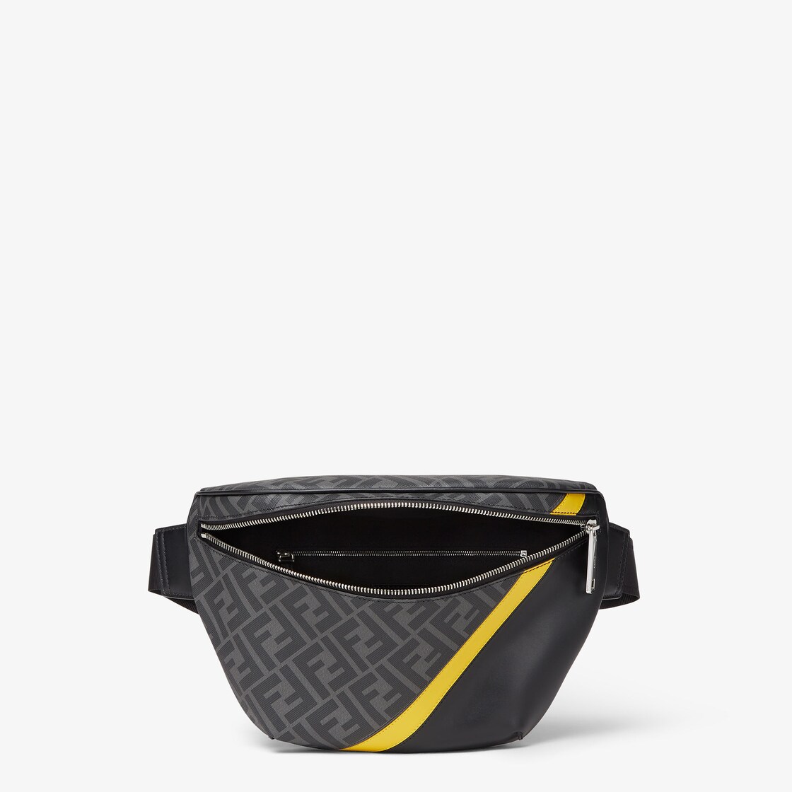 Fendi Diagonal Belt Bag Fabric Gray - Image 4/6