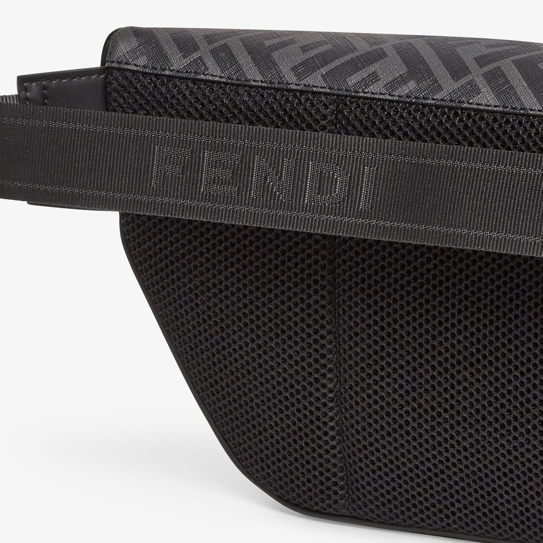 Fendi Diagonal Belt Bag Fabric Gray - Image 6/6