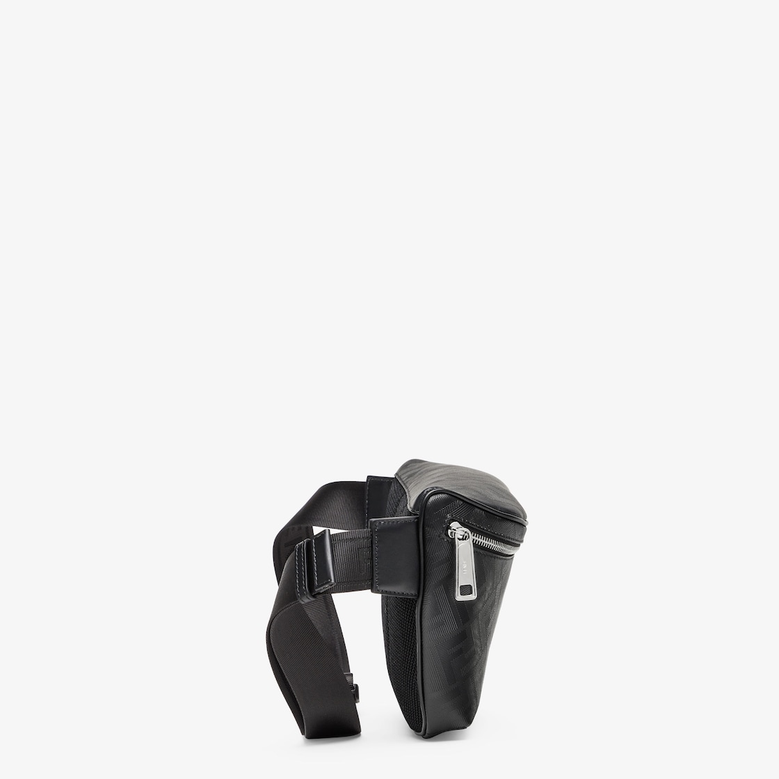 Fendi Shadow Diagonal Belt Bag Leather Black - Image 3/7