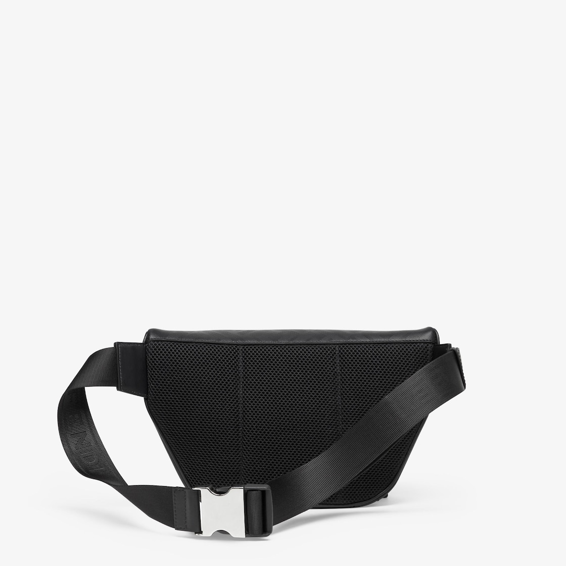 Fendi Diagonal Belt Bag Fabric Black