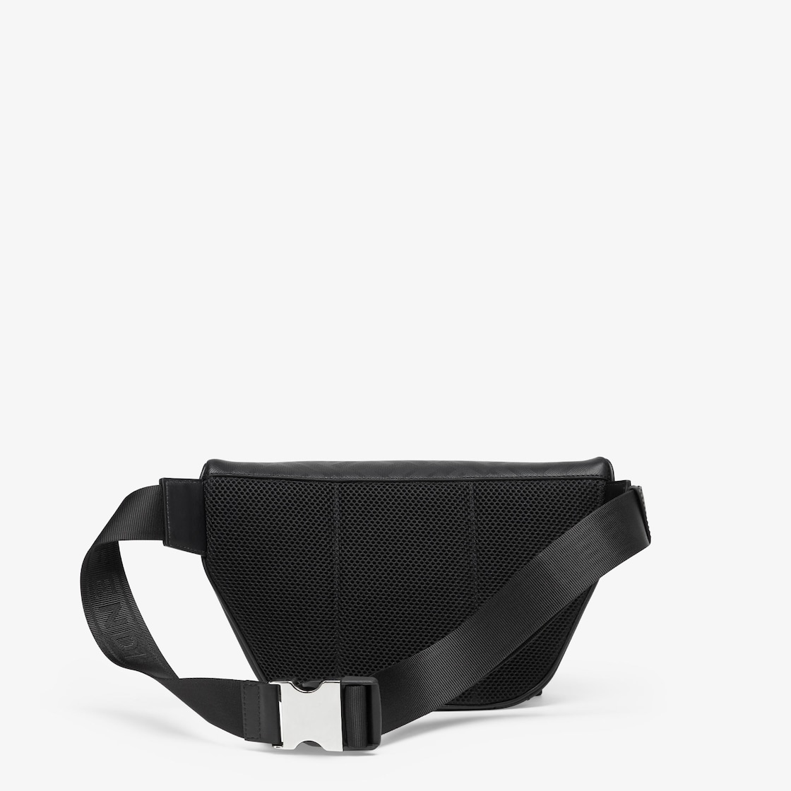 Fendi Shadow Diagonal Belt Bag Leather Black - Image 4/7