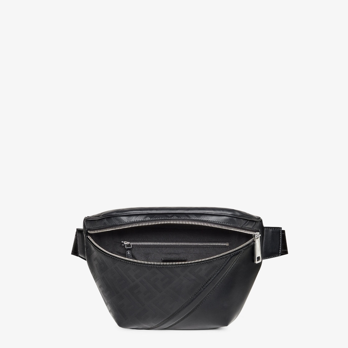Fendi Shadow Diagonal Belt Bag Leather Black - Image 5/7