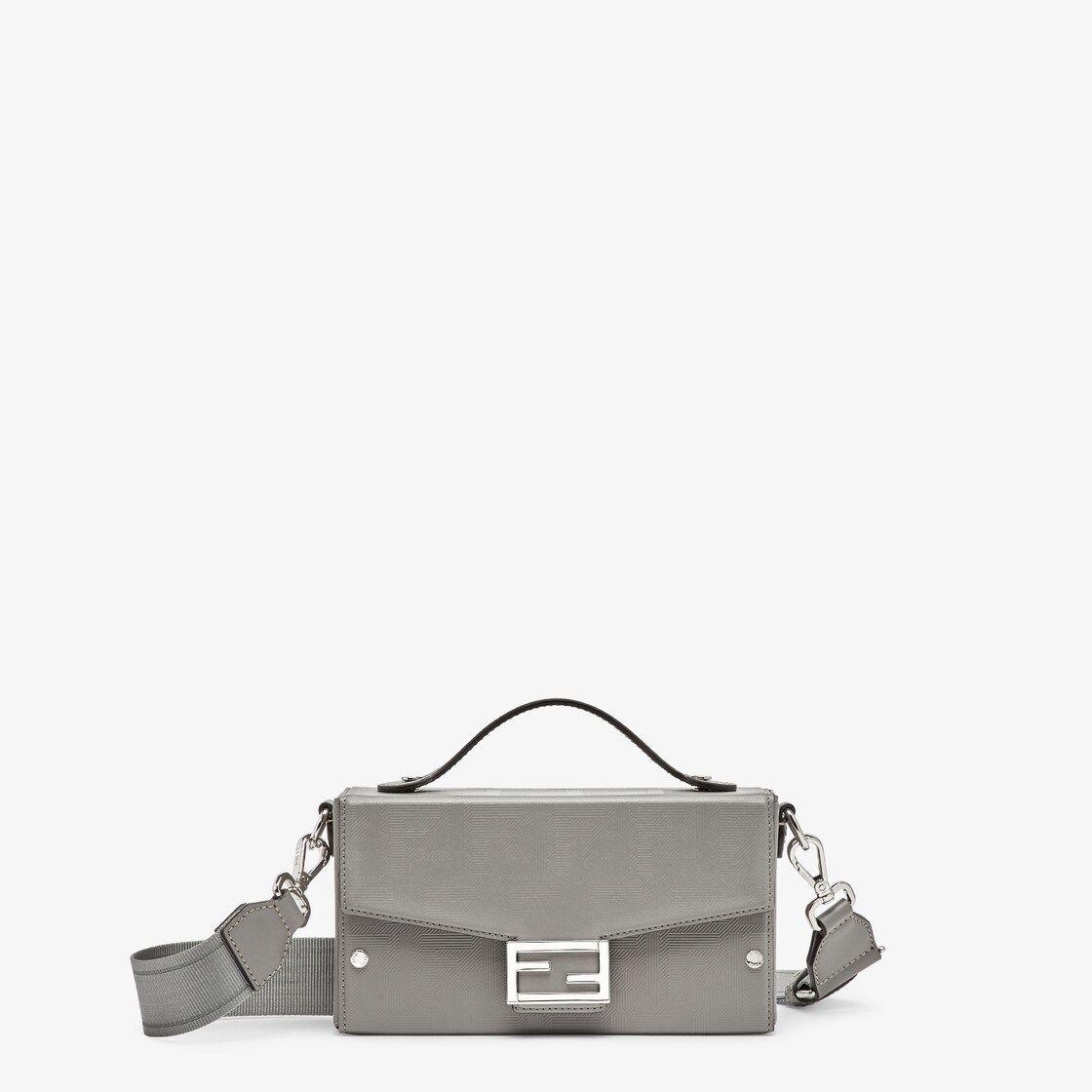 Fendi Baguette Soft Trunk Bag in Gray for Men