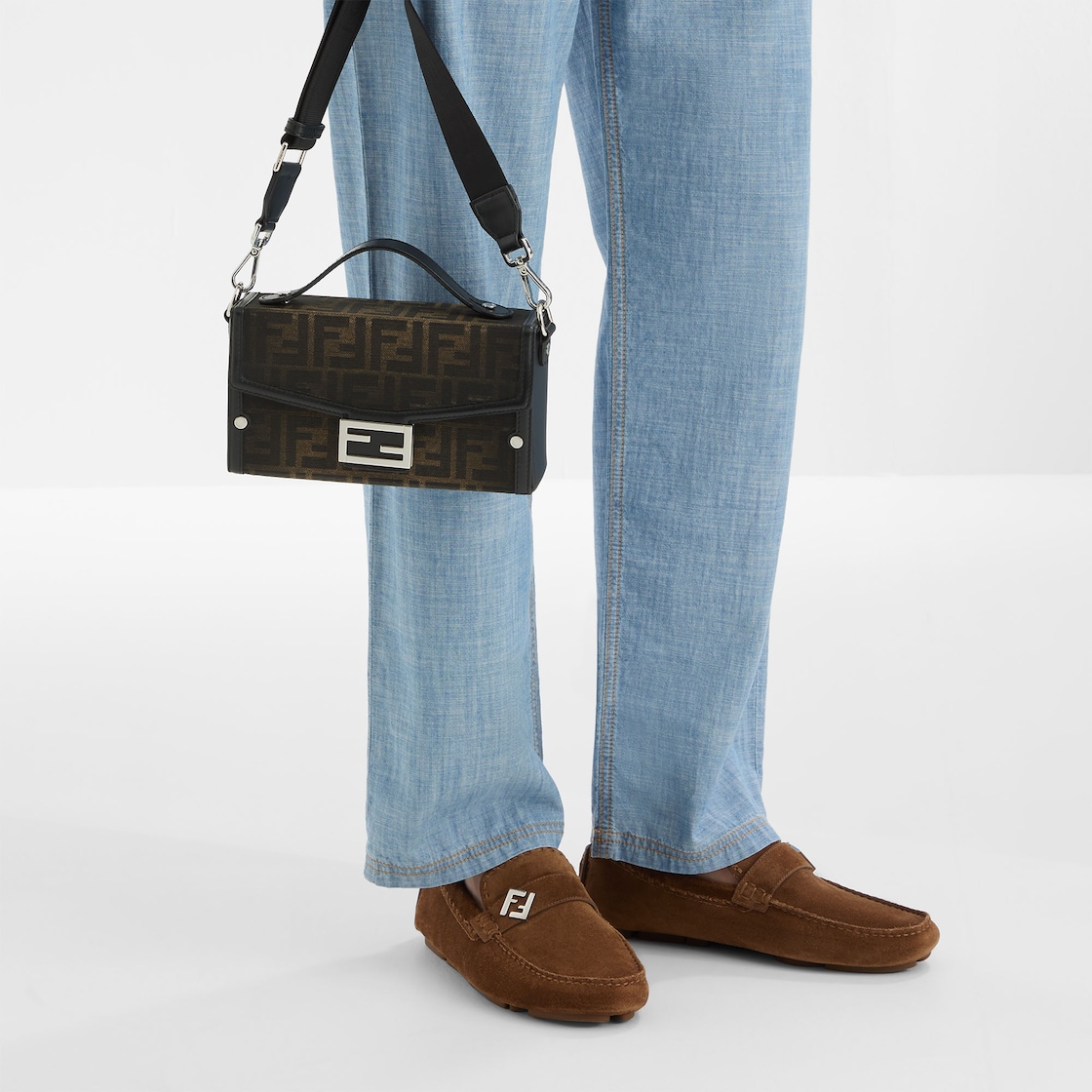 ソフトトランク バゲット ファブリック ブラウン | Fendi ソフトトランク バゲット ファブリック ブラウン | Fendi