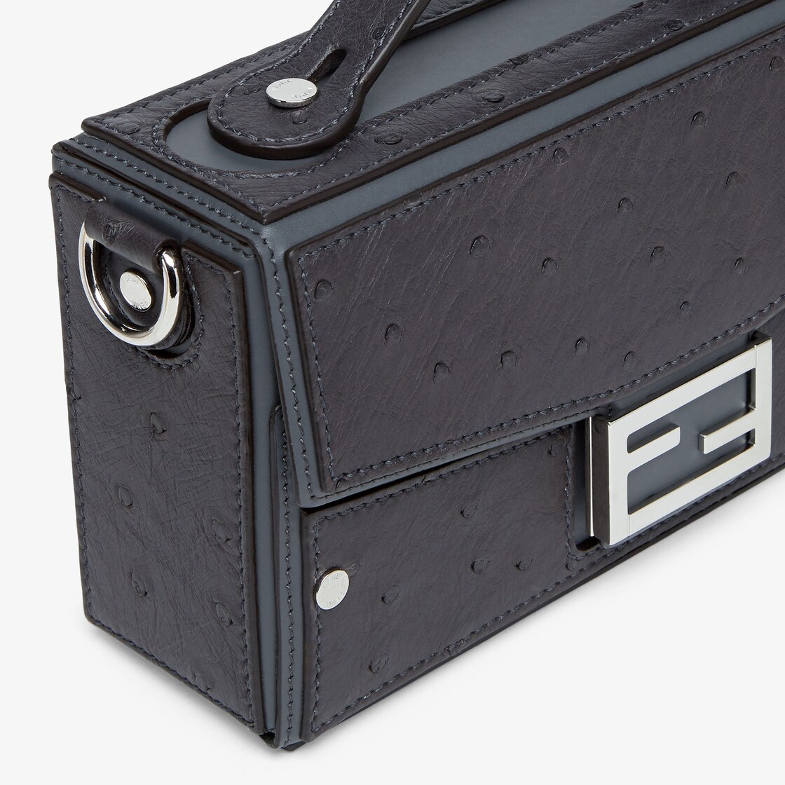 Baguette Soft Trunk Precious skin Grey - Image 5/5