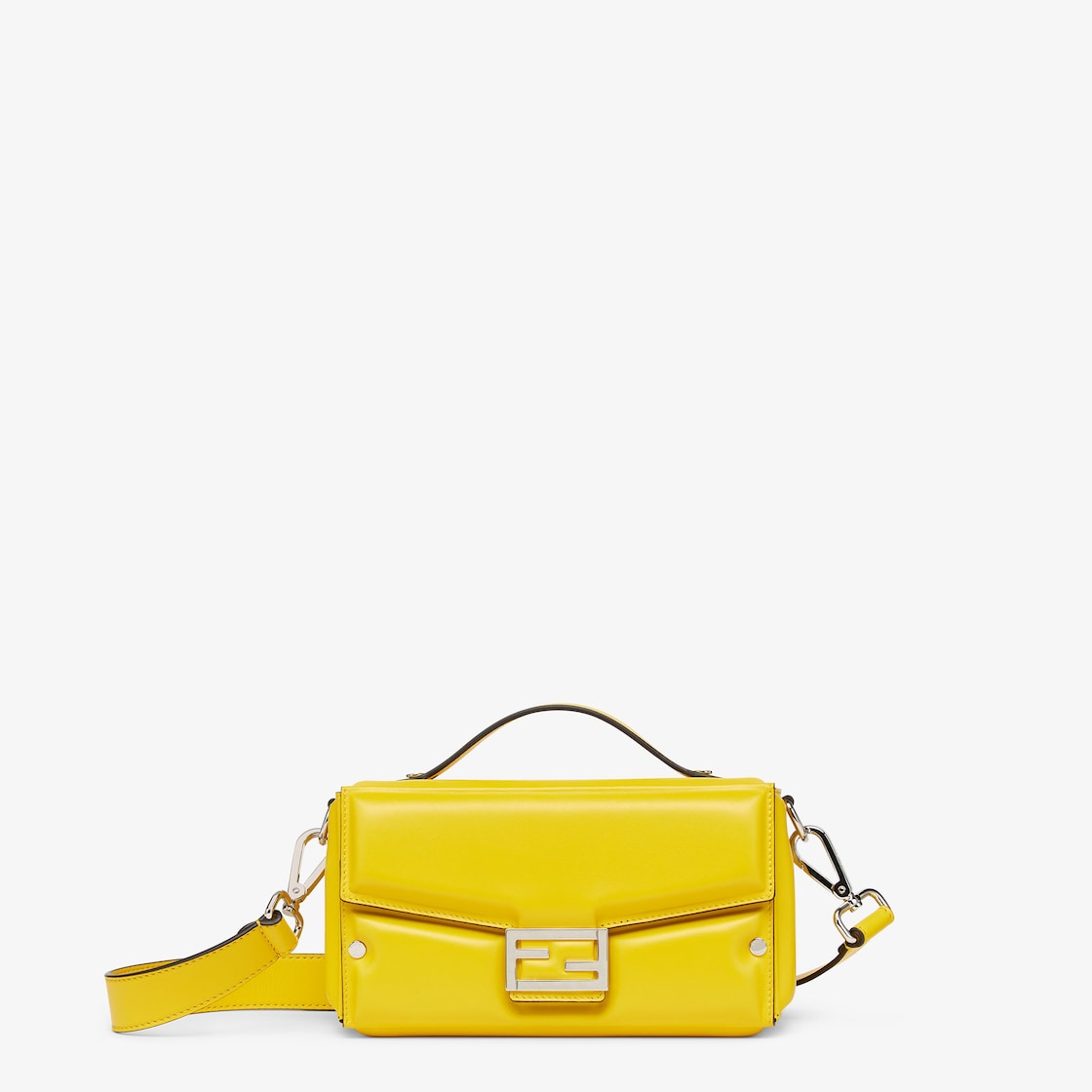 Baguette Soft Trunk Yellow padded nappa leather bag Fendi