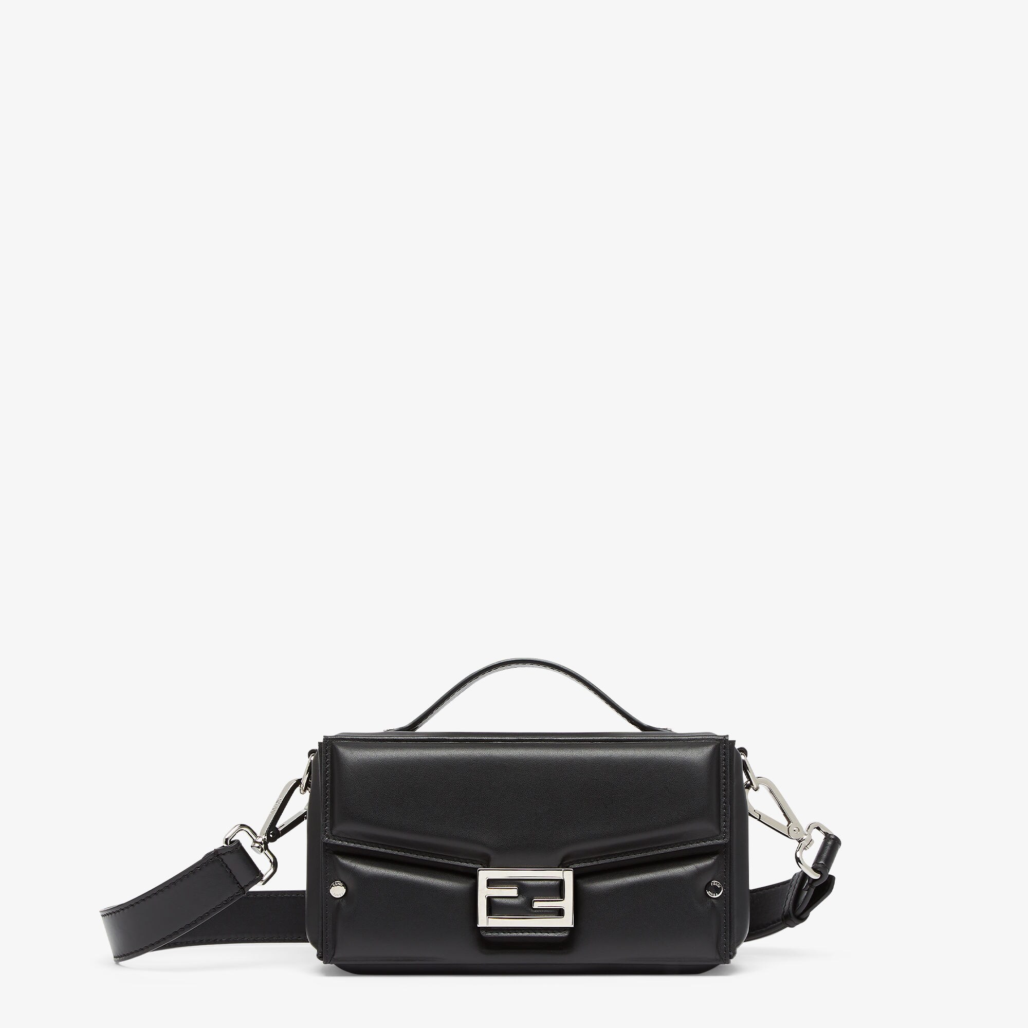 Baguette Soft Trunk Leather Black Fendi