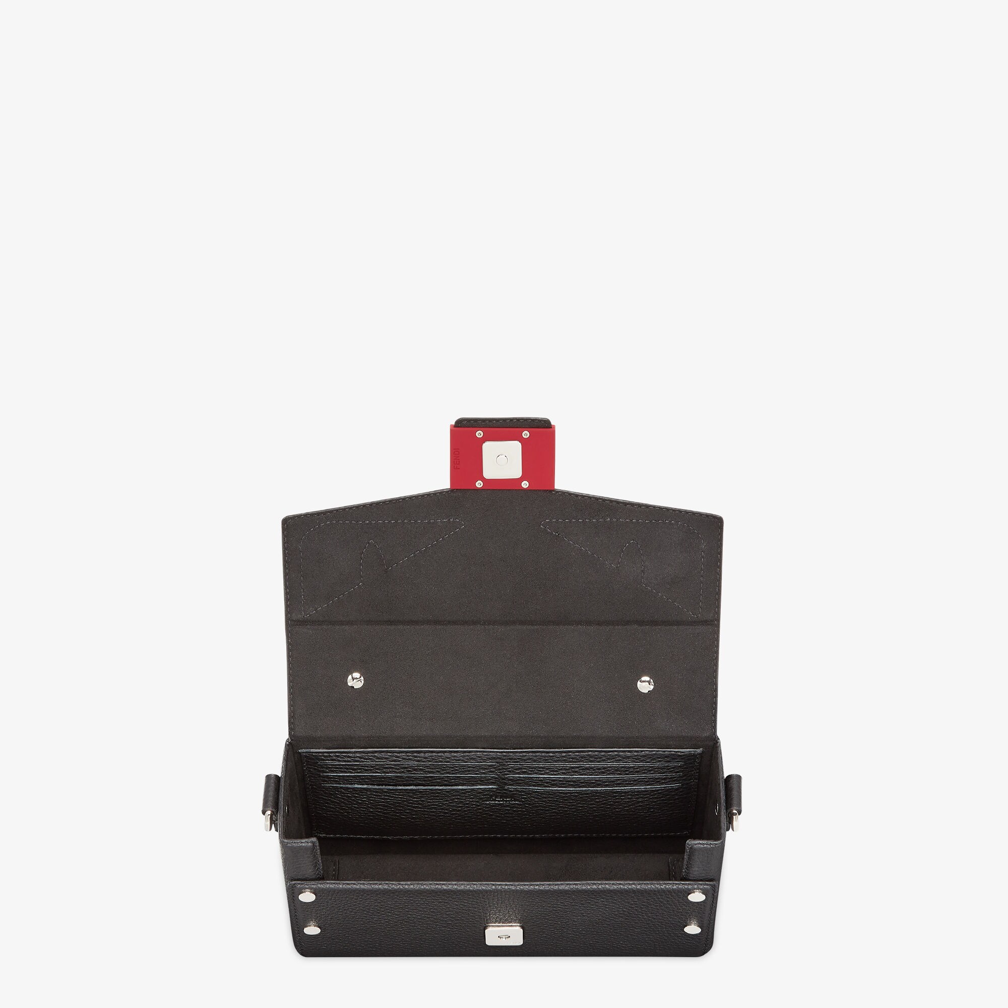 Baguette Soft Trunk Cuoio Romano leather Black | Fendi