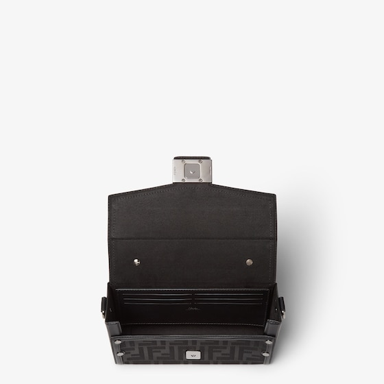Fendi Soft Trunk bag made of black FF Nylon with a lustrous | Thumbnail 6