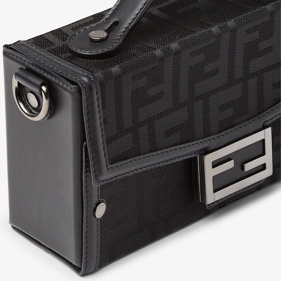 Fendi Soft Trunk bag made of black FF Nylon with a lustrous | Thumbnail 7