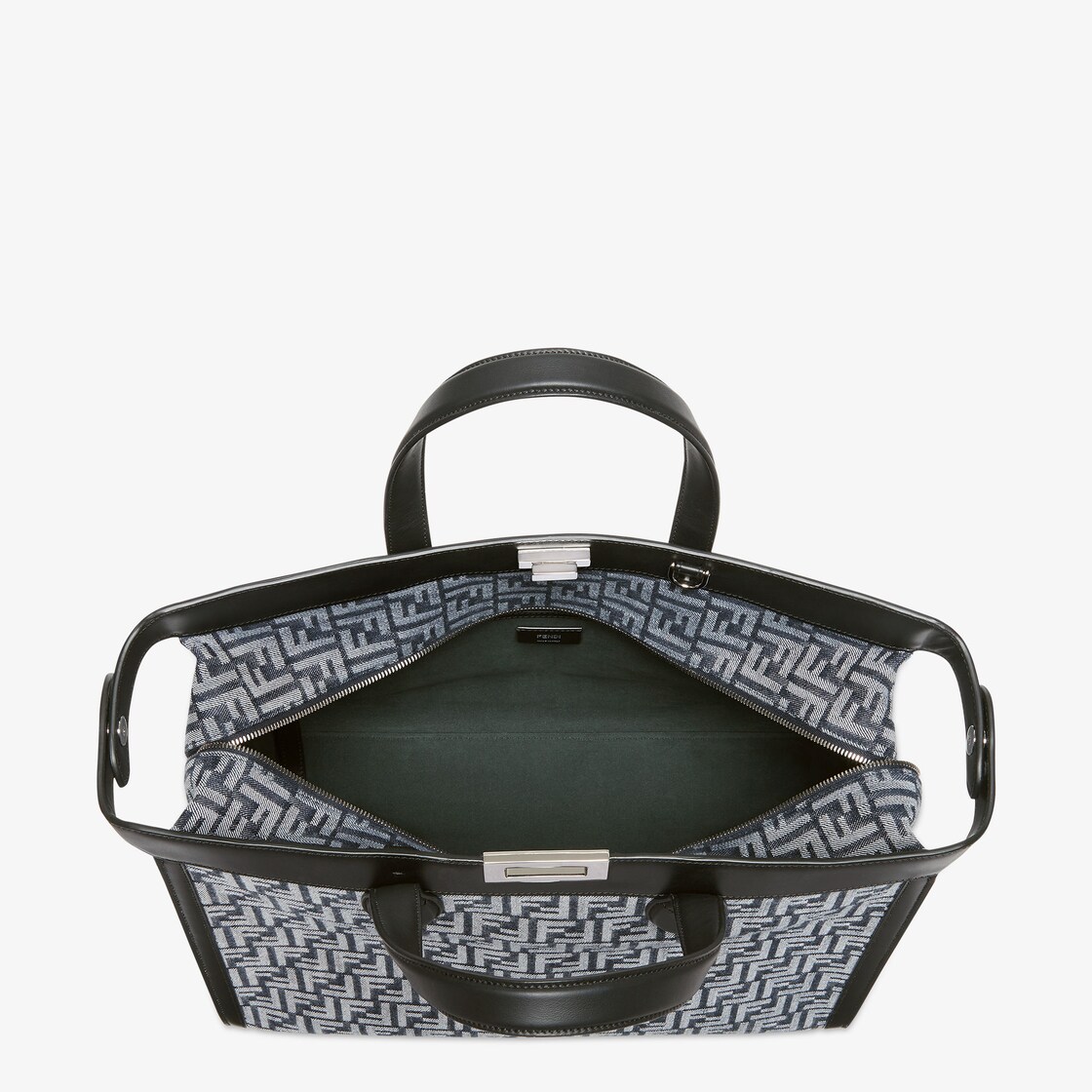 蓝色ff牛仔布手袋