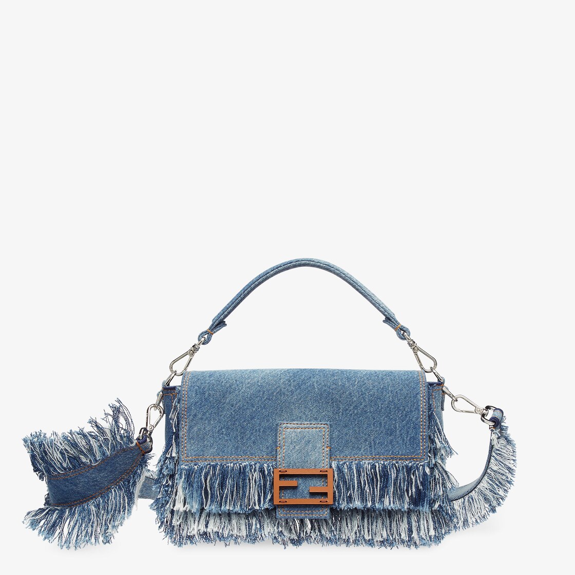 Medium Baguette Bag Colourblock Denim Bag