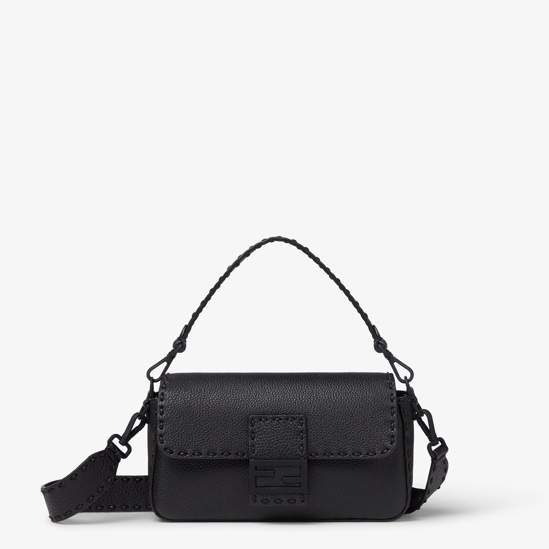 Fendi baguette bag black online