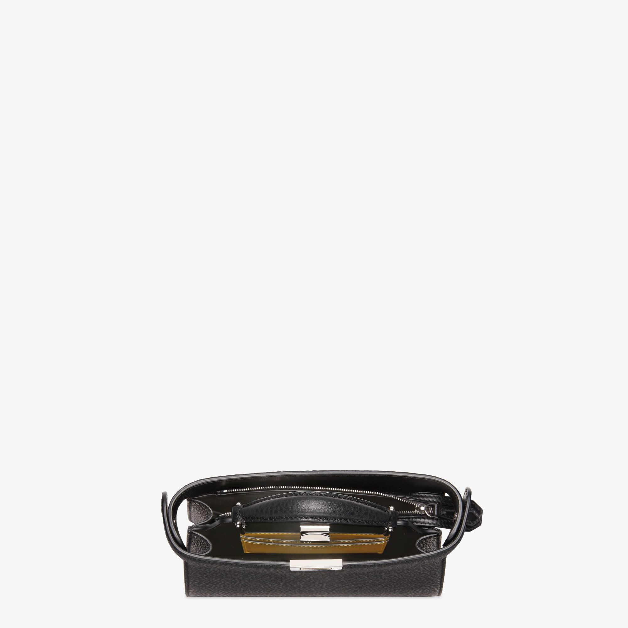 FENDI■ブラック カフスキン ピカブ スモール 2WAY★S+級 ピーカブー ソフト スモール レザー ブラック | Fendi