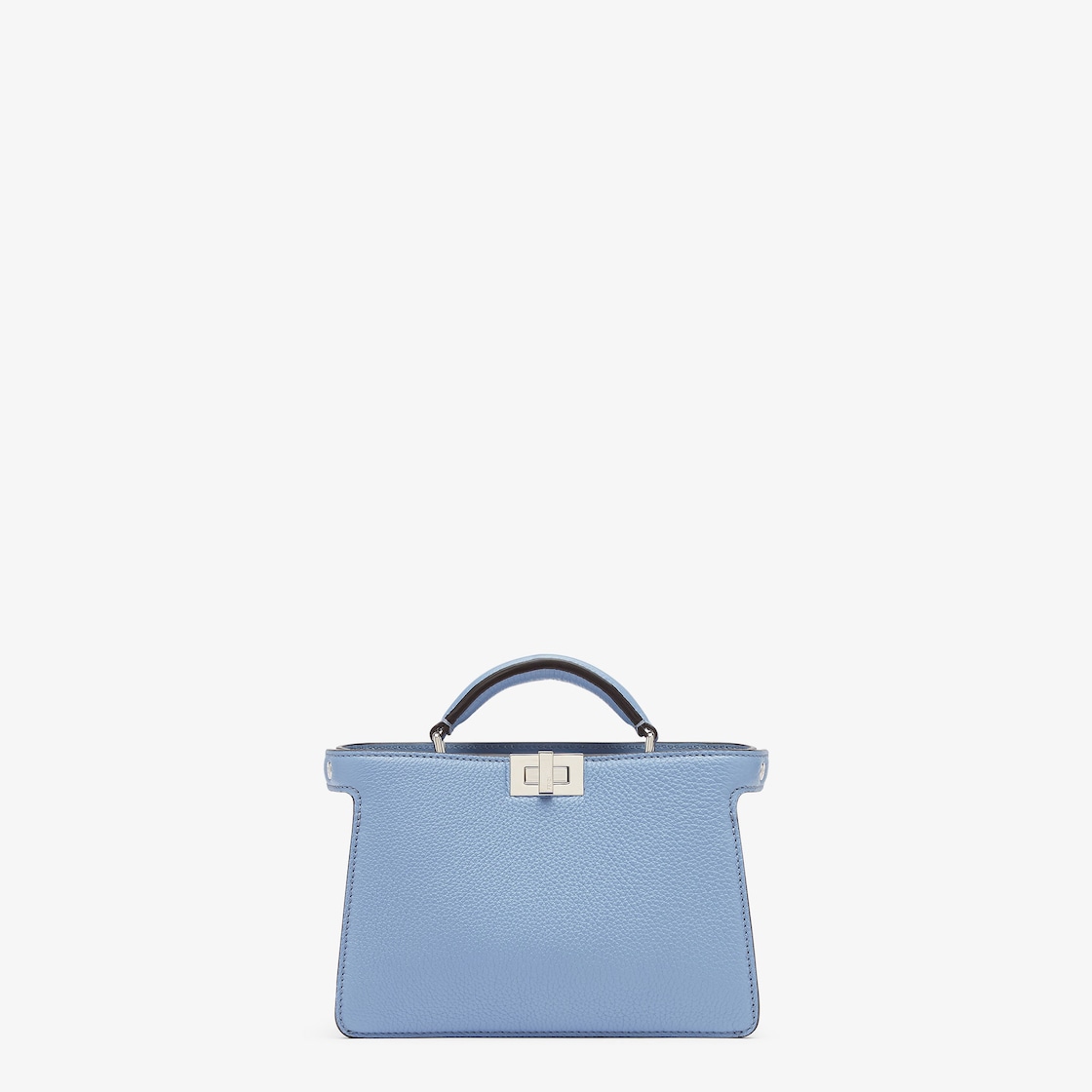 Peekaboo ISeeU X Cross Light blue Selleria leather bag Fendi