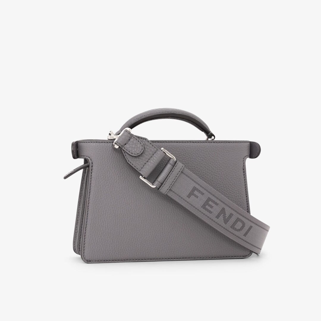 Peekaboo ISeeU X Cross Grey leather bag Fendi