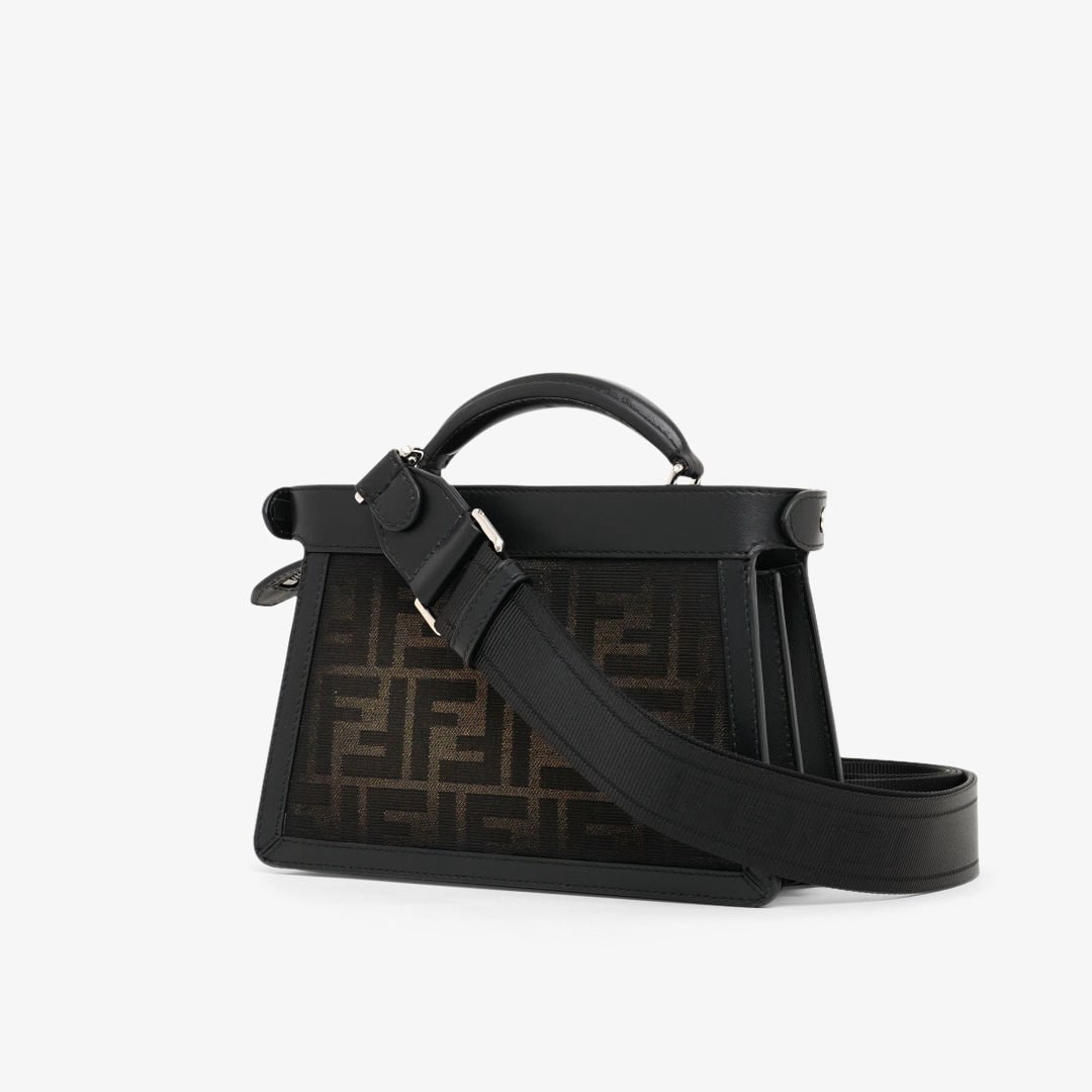Peekaboo ISeeU XCross Fabric Brown | Fendi Peekaboo ISeeU XCross Fabric Brown | Fendi
