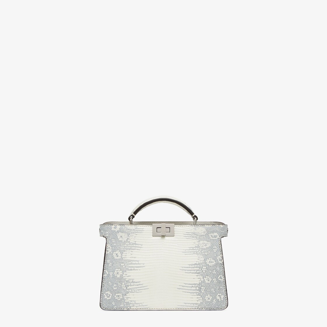 FENDI/芬迪】Peekaboo ISeeU中号手袋黑色和米色交织皮革手袋