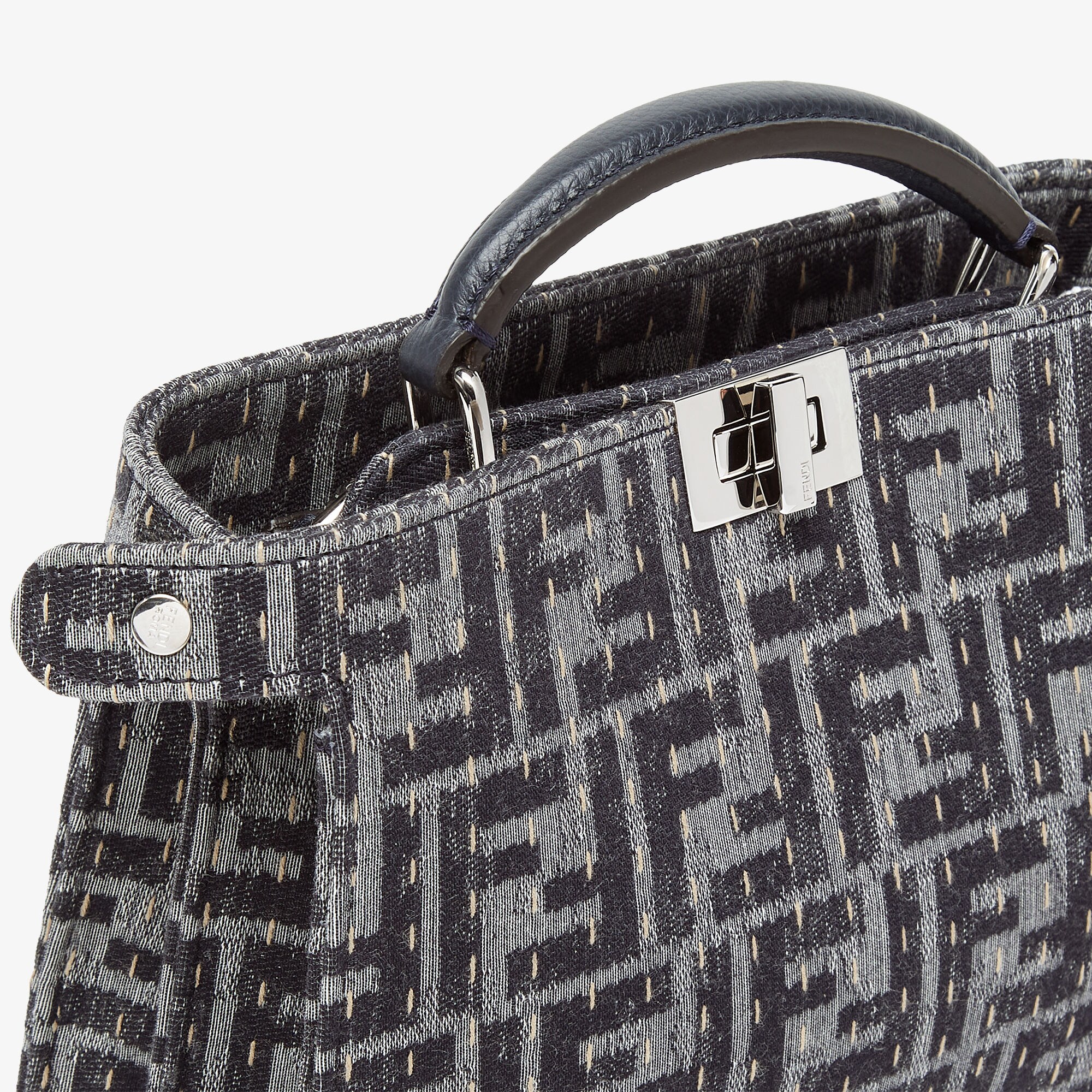 Peekaboo ISeeU X-Cross Fabric Blue | Fendi