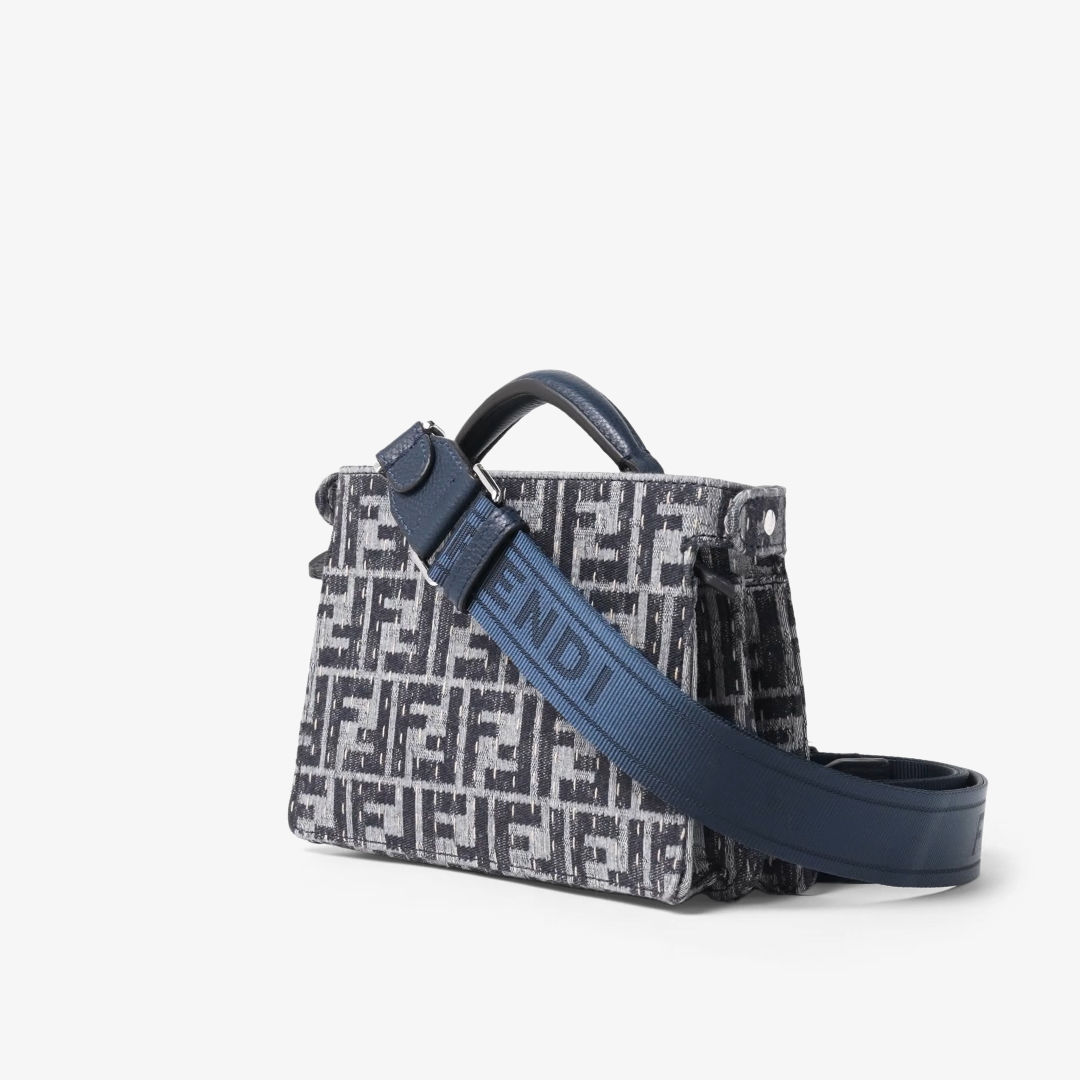 Peekaboo ISeeU X-Cross Fabric Blue | Fendi Peekaboo ISeeU X-Cross Fabric Blue | Fendi