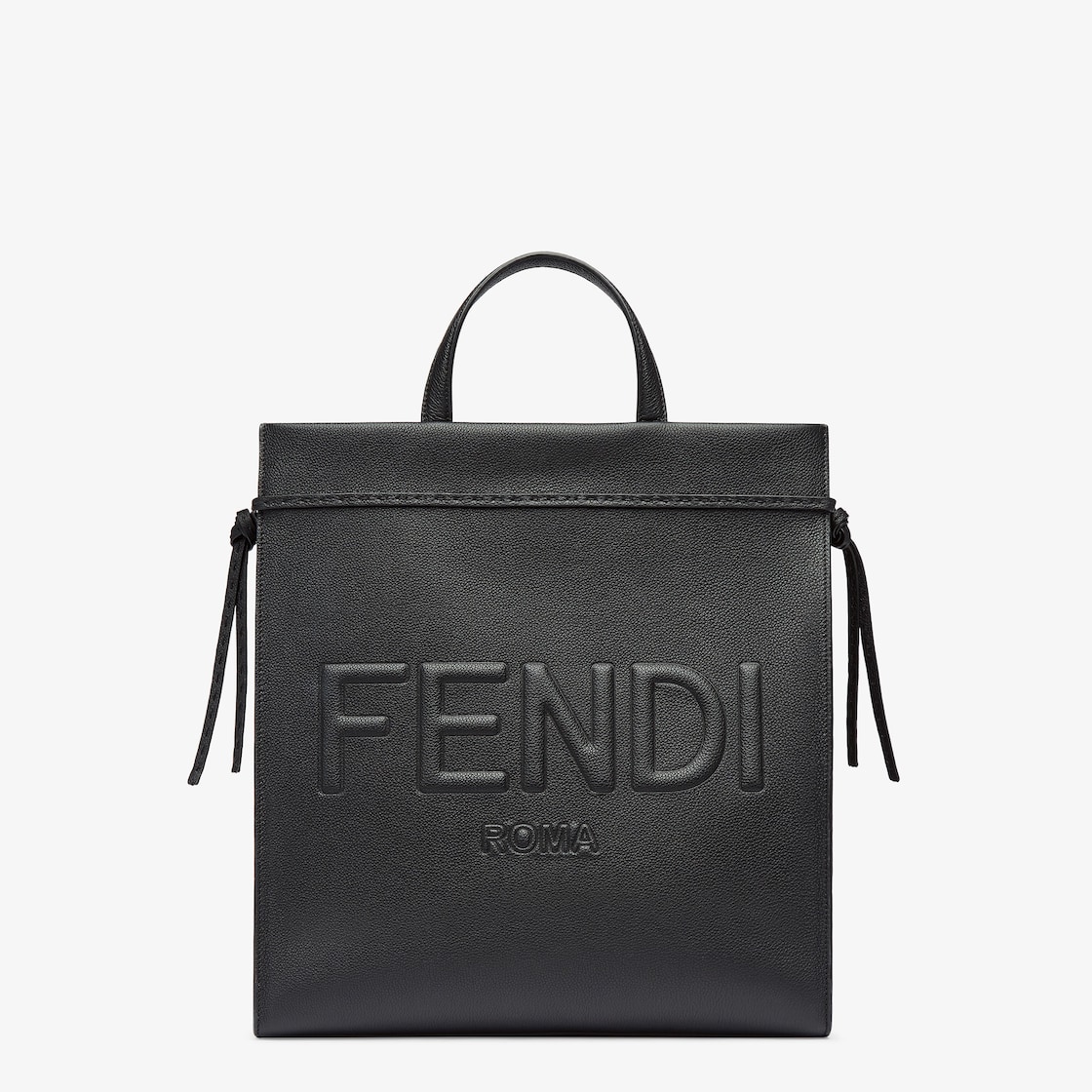 FENDI ROMA Go To ショッパー ミディアム - ブラックレザー バッグ | Fendi