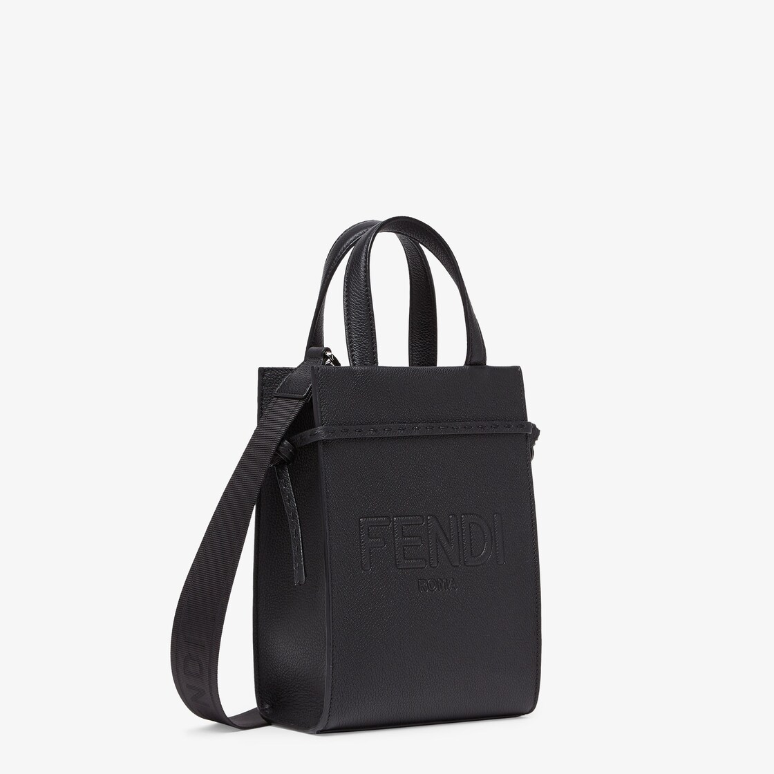 FENDI ROMA Go To ショッパー スモール - ブラックレザー バッグ | Fendi