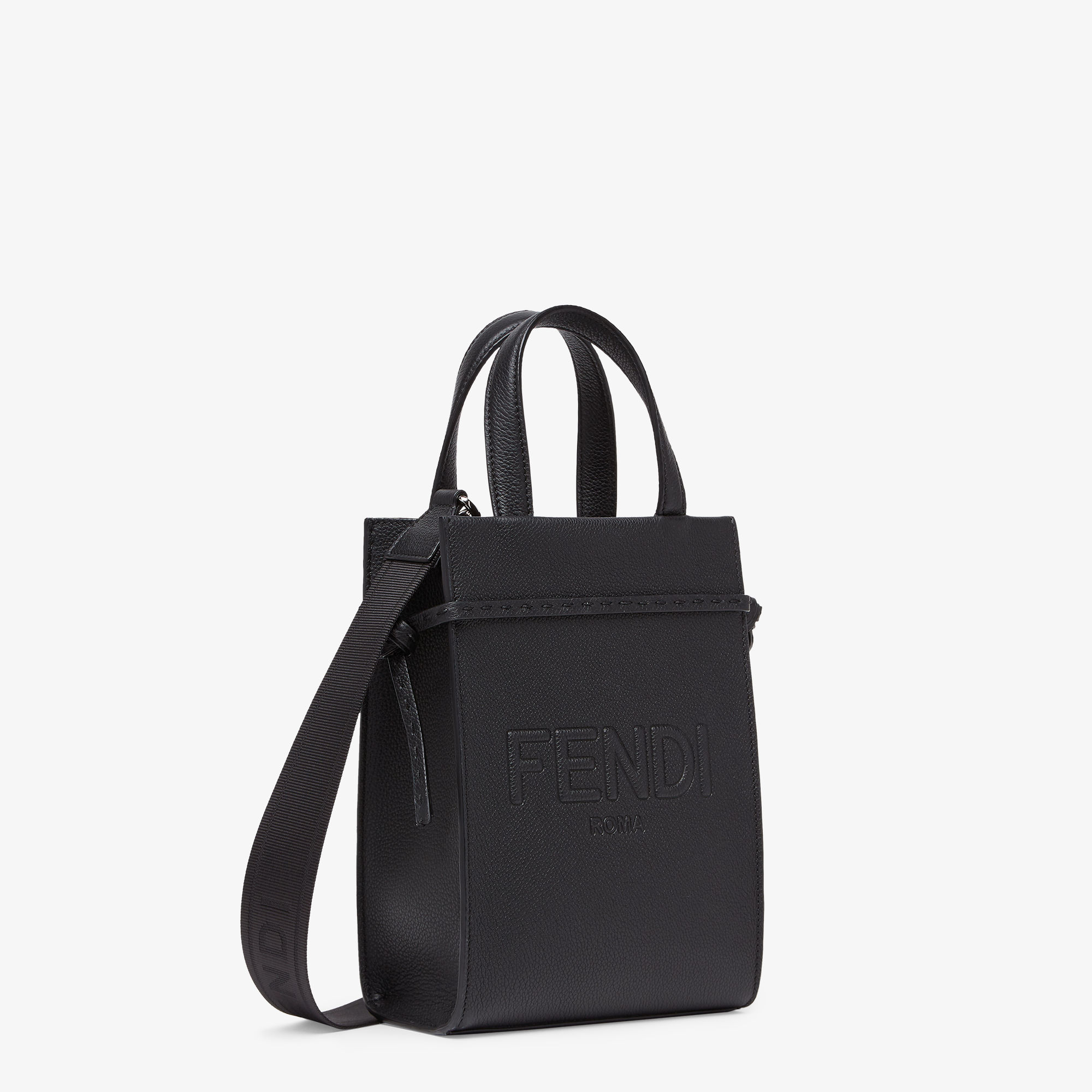 ◆FENDI 24SS 最新作◆ ショッパー ロゴ レザーバッグ / Black◆ ◇FENDI 24SS 最新作◇ ショッパー ロゴ レザーバッグ / Black